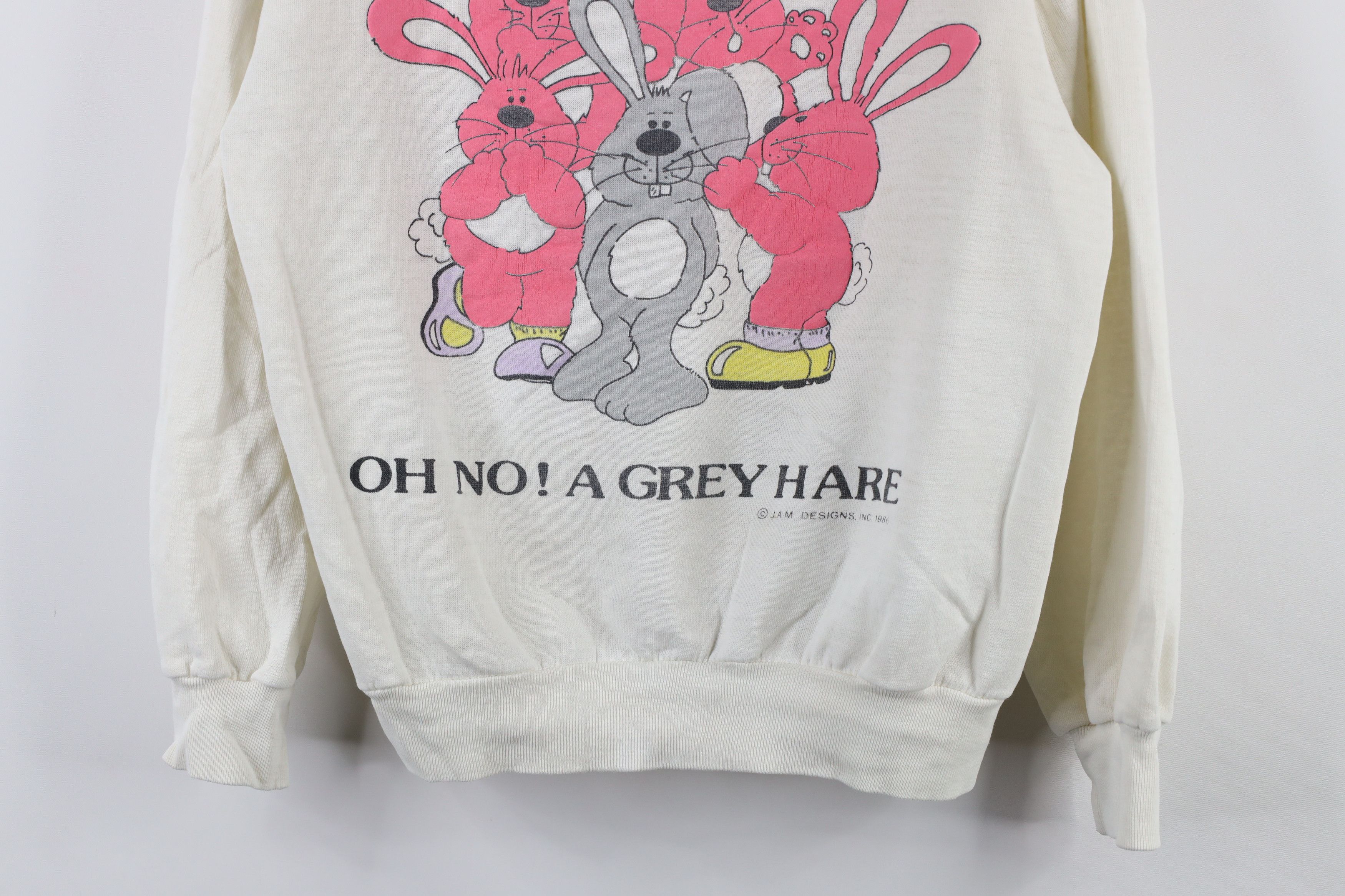 Vintage Vintage 80s Streetwear Cartoon Rabbit Crewneck Sweatshirt Size L / US 10 / IT 46 - 3 Thumbnail