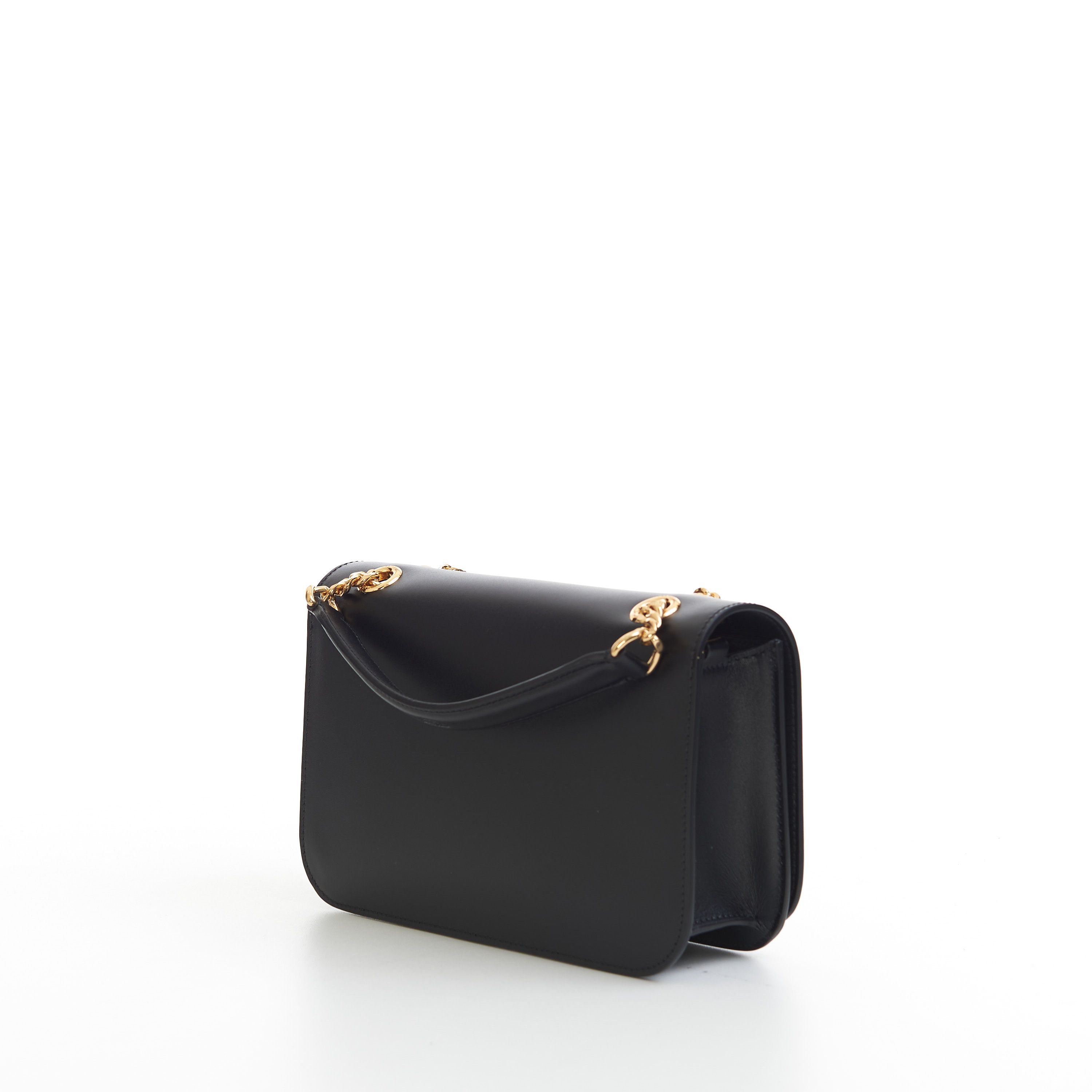 Celine Medium Bag Triomphe Frame In Black Shiny Calfskin Size ONE SIZE - 18 Thumbnail