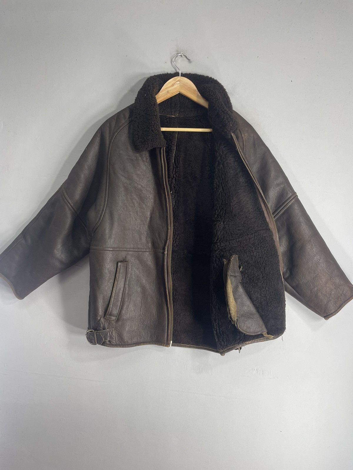 Vintage Vintage B 3 Leather Jacket Lining Sherpa Zipper Size US M / EU 48-50 / 2 - 3 Thumbnail
