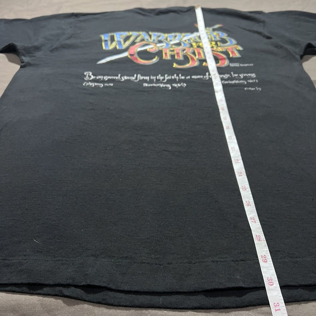 Vintage 90s Warrior For Christ Jesus God Holy Bible Living Epistles Size US XL / EU 56 / 4 - 8 Thumbnail