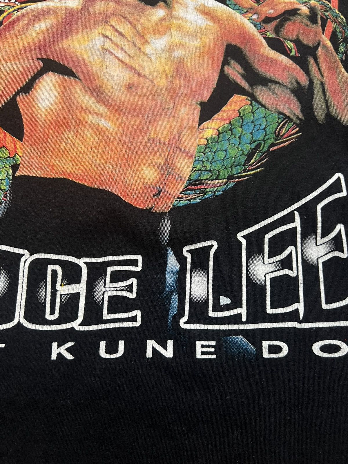 Vintage Vintage Bruce Lee Dragon Japanese T-shirt Y2K 90s Size US XL / EU 56 / 4 - 7 Thumbnail