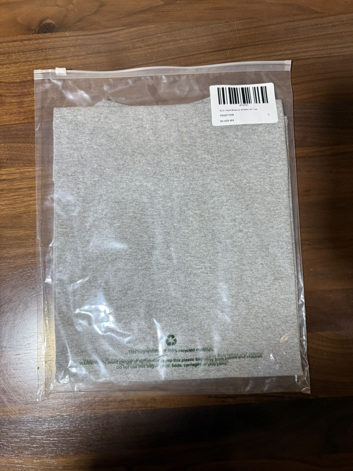 Aime Leon Dore × New Balance Aime Leon Dore New Balance SONNY NY Tee Large Grey T-Shirt Size US L / EU 52-54 / 3 - 8 Thumbnail