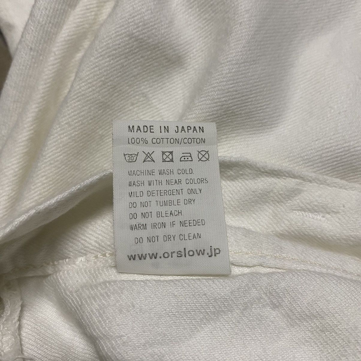 Orslow Orslow White Billy Cropped Pants Size US 29 - 18 Thumbnail
