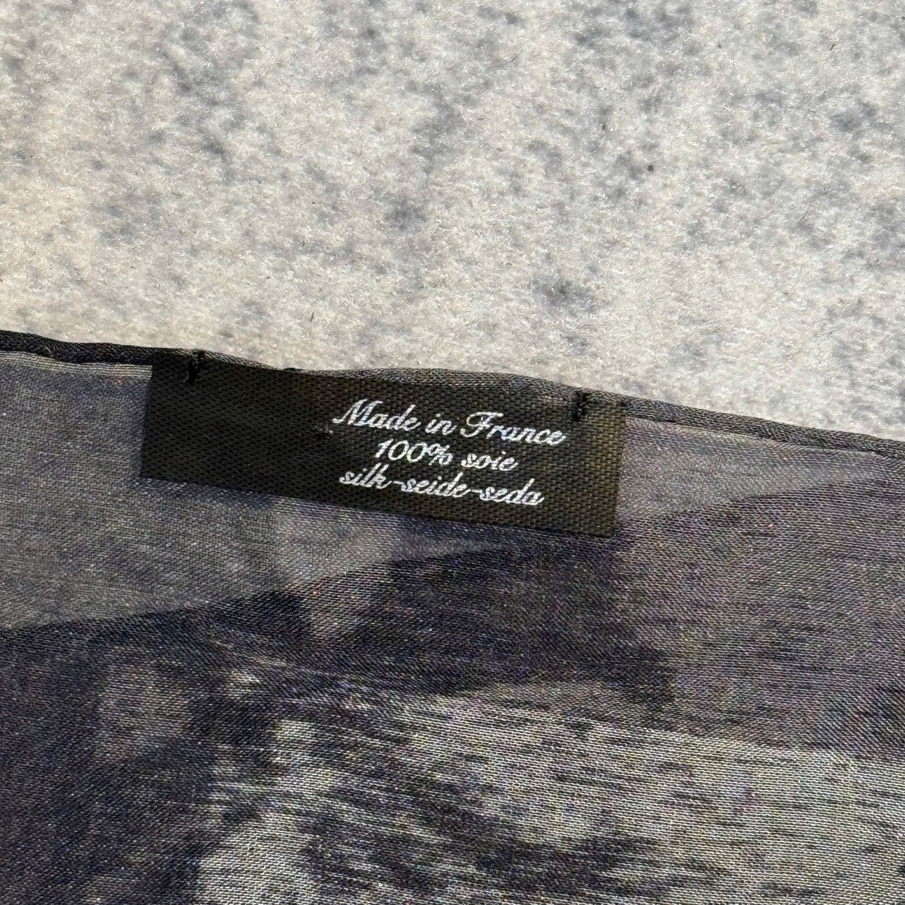 Chrome Hearts Chrome Hearts Print Silk scarf black Size ONE SIZE - 8 Thumbnail