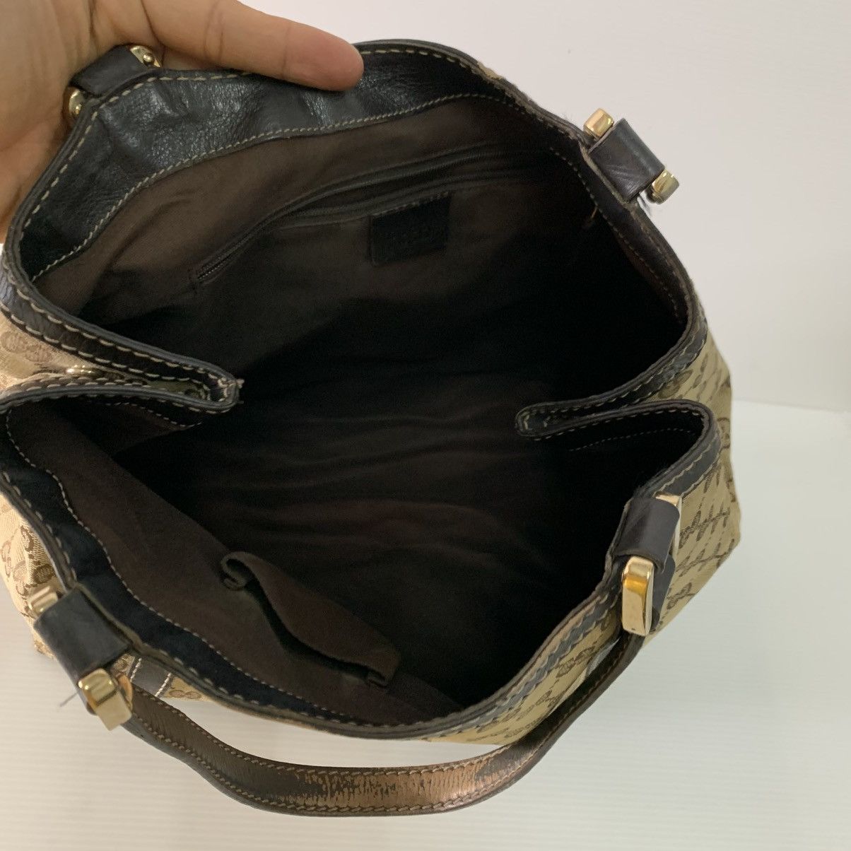 Gucci Gucci Monogram Tote Shoulder Bag Size ONE SIZE - 11 Thumbnail
