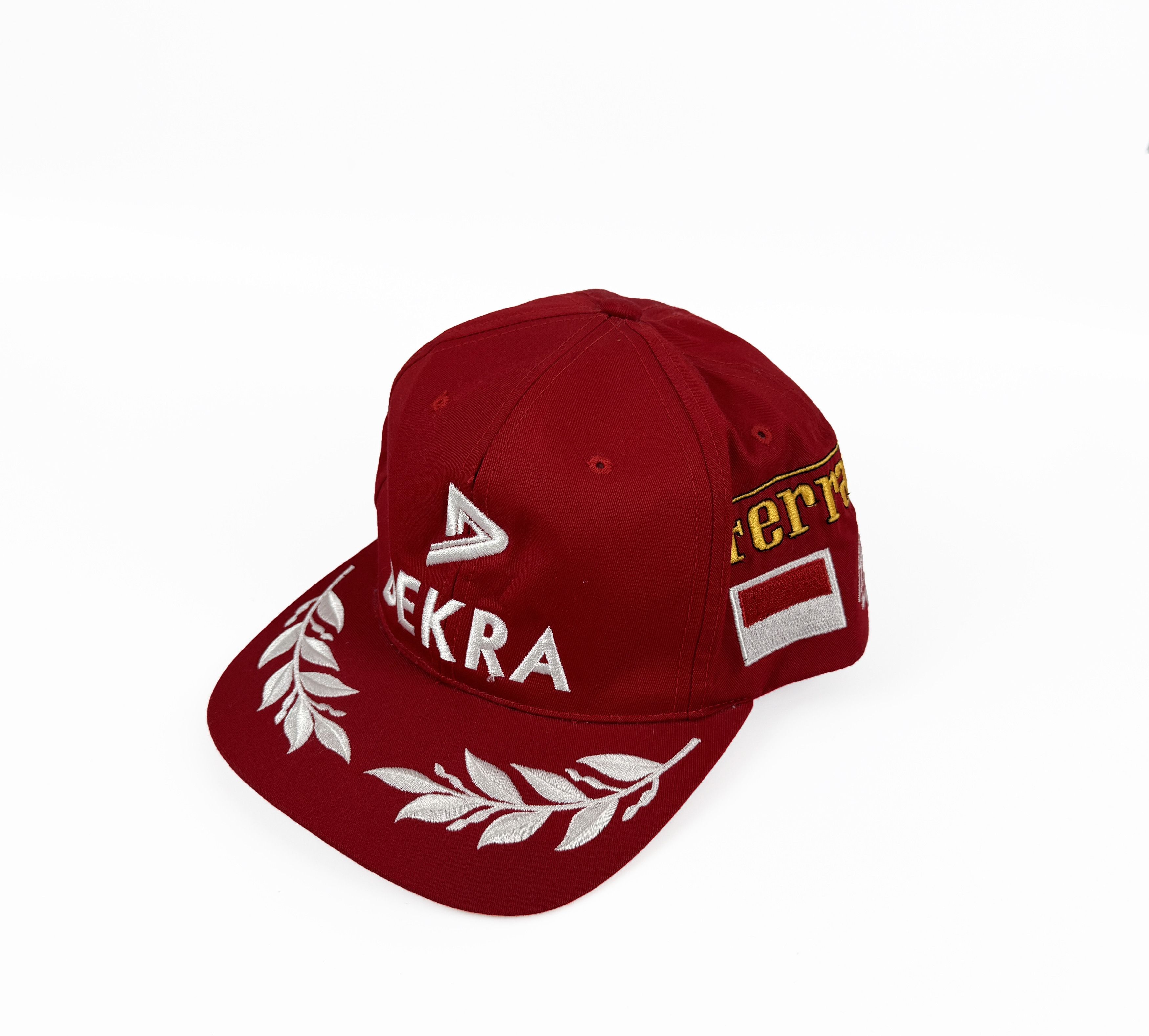 Vintage RARE Vtg Michael Schumacher 1 FERRARI DEKRA Formula 1 Cap Size ONE SIZE - 2 Thumbnail