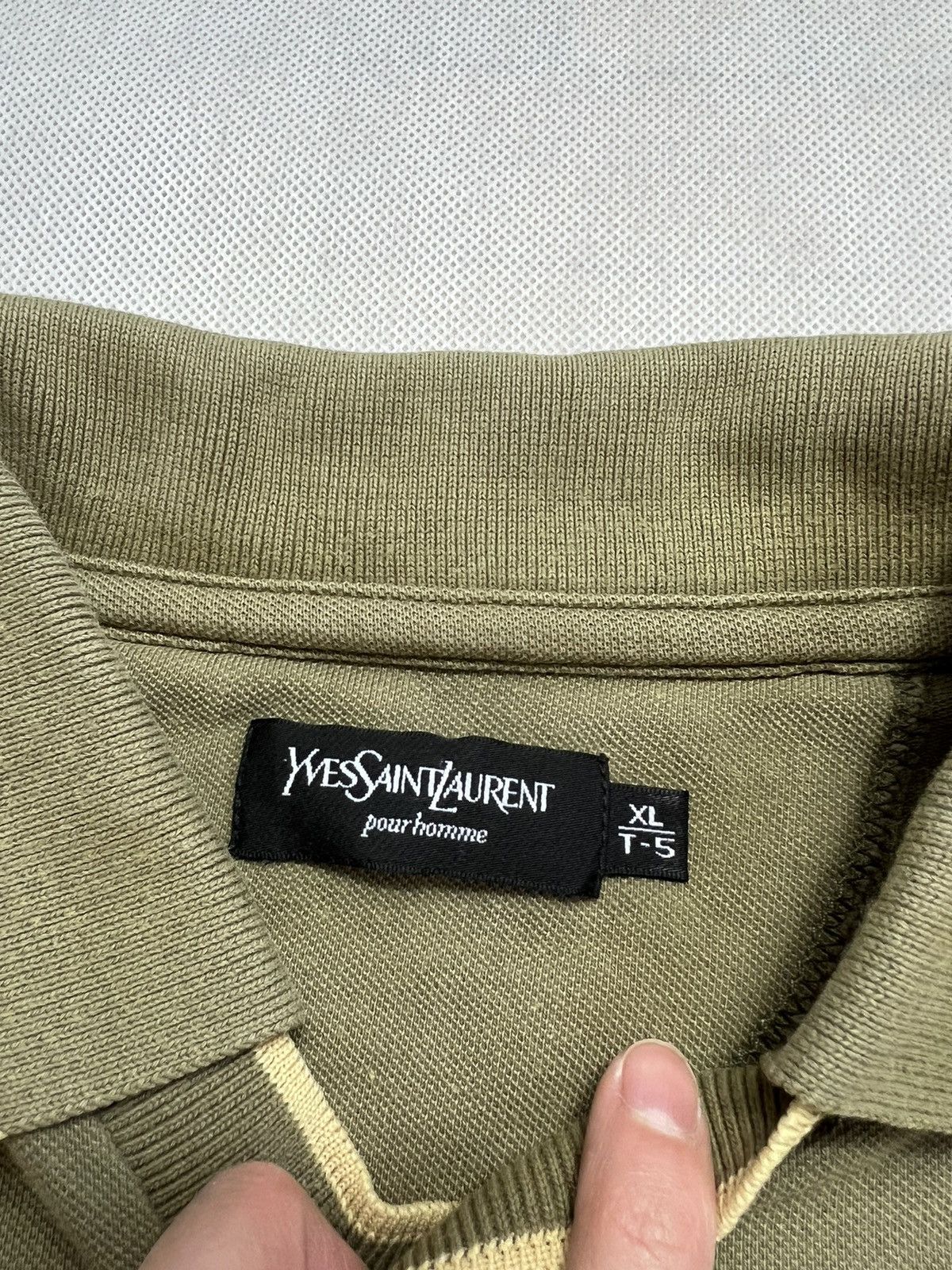 Vintage × Yves Saint Laurent Tshirt Polo Yves Saint Laurent YSL Vintage 90’s Size US XL / EU 56 / 4 - 3 Thumbnail