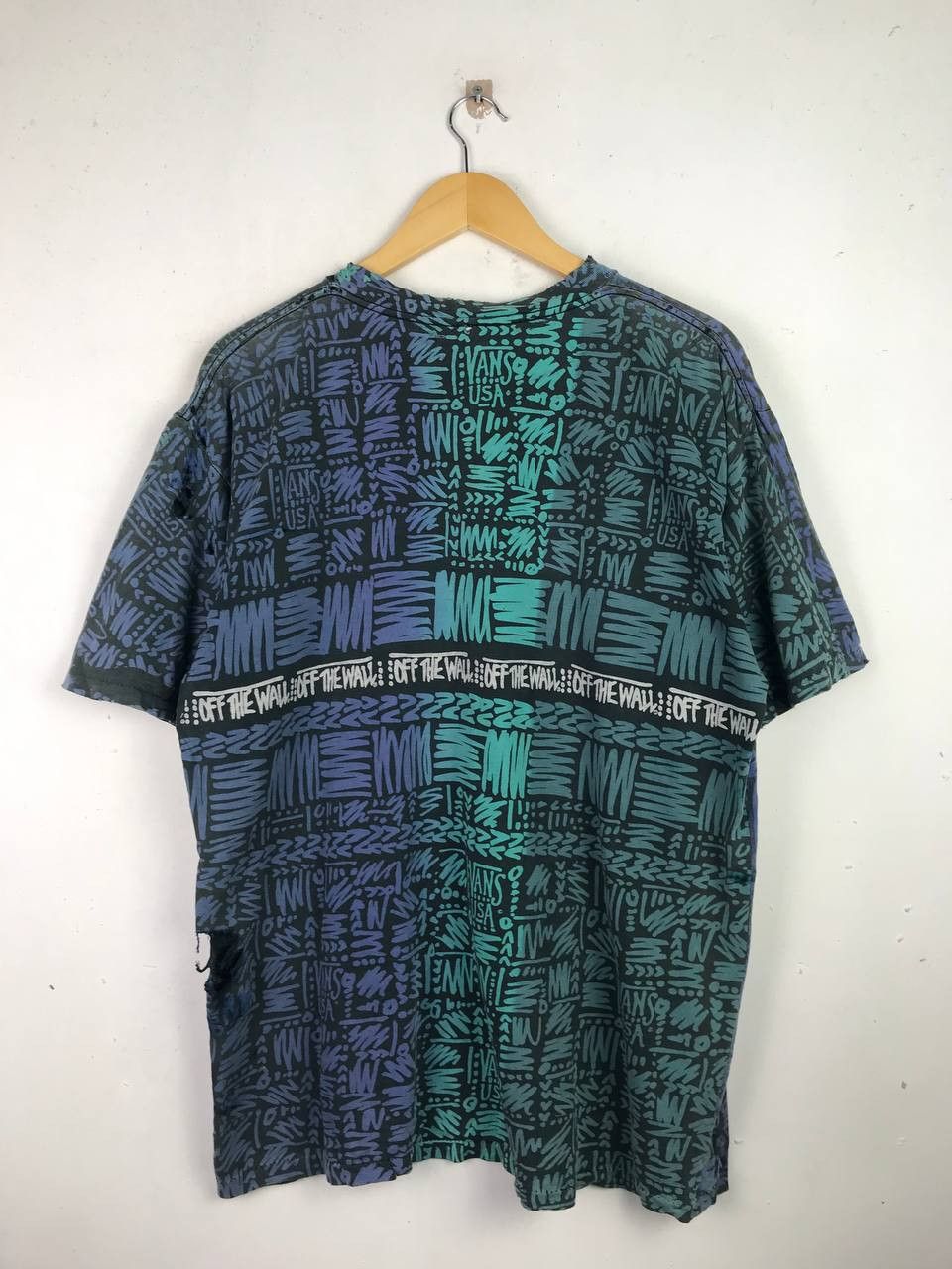 Vans × Vintage Vintage 90's Distressed Streetwear Vans Of The Walls Size US L / EU 52-54 / 3 - 2 Thumbnail
