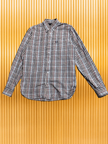 Fred Perry Fred Perry Printed Button-Up Shirt Long Sleeve Slim Fit Size US S / EU 44-46 / 1 - 1 Thumbnail