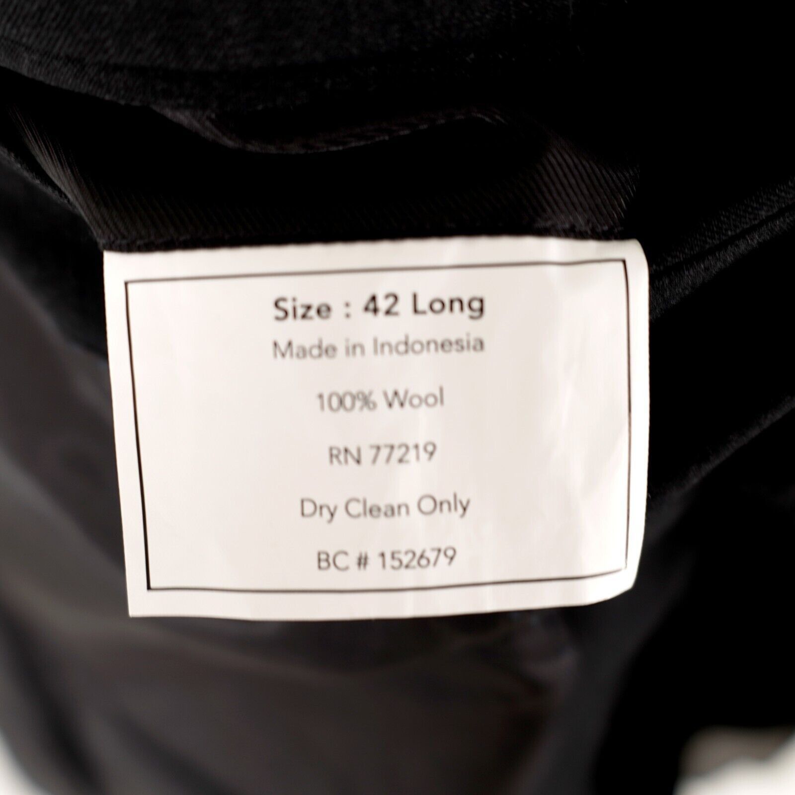 Pronto Uomo Pronto Uomo Wool Black 2 Button Blazer 40L Or Slim 42L Size 40L - 9 Thumbnail