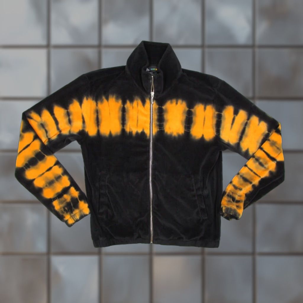 Teddy Fresh Teddy Fresh Jacket Men Small Black Tie Dye Velour Full Zip Retro Streetwear Bear Size US S / EU 44-46 / 1 - 1 Thumbnail