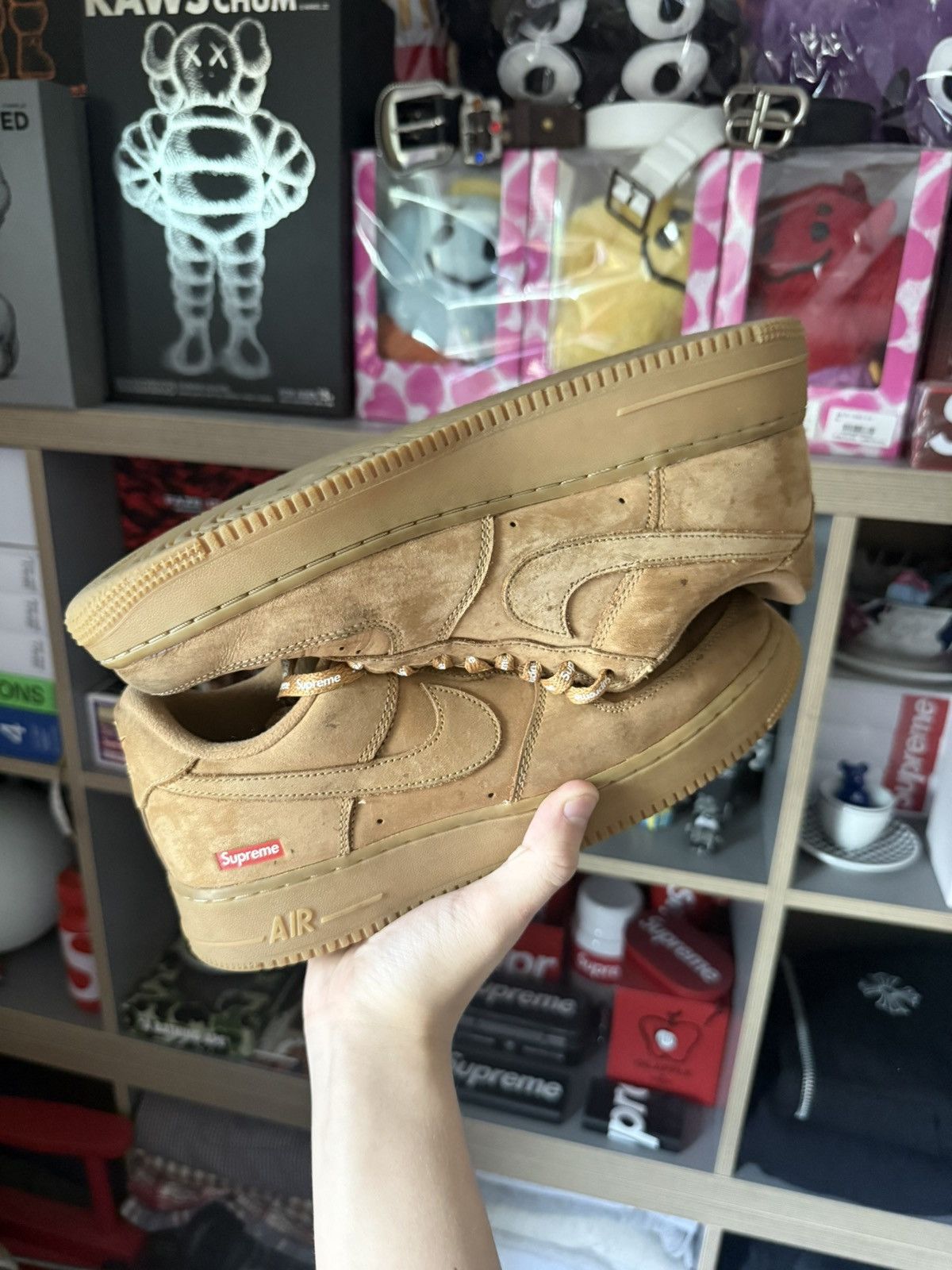 Nike × Supreme Supreme Nike AF1 Wheat Sneakers Size US 9 / EU 42 - 5 Thumbnail