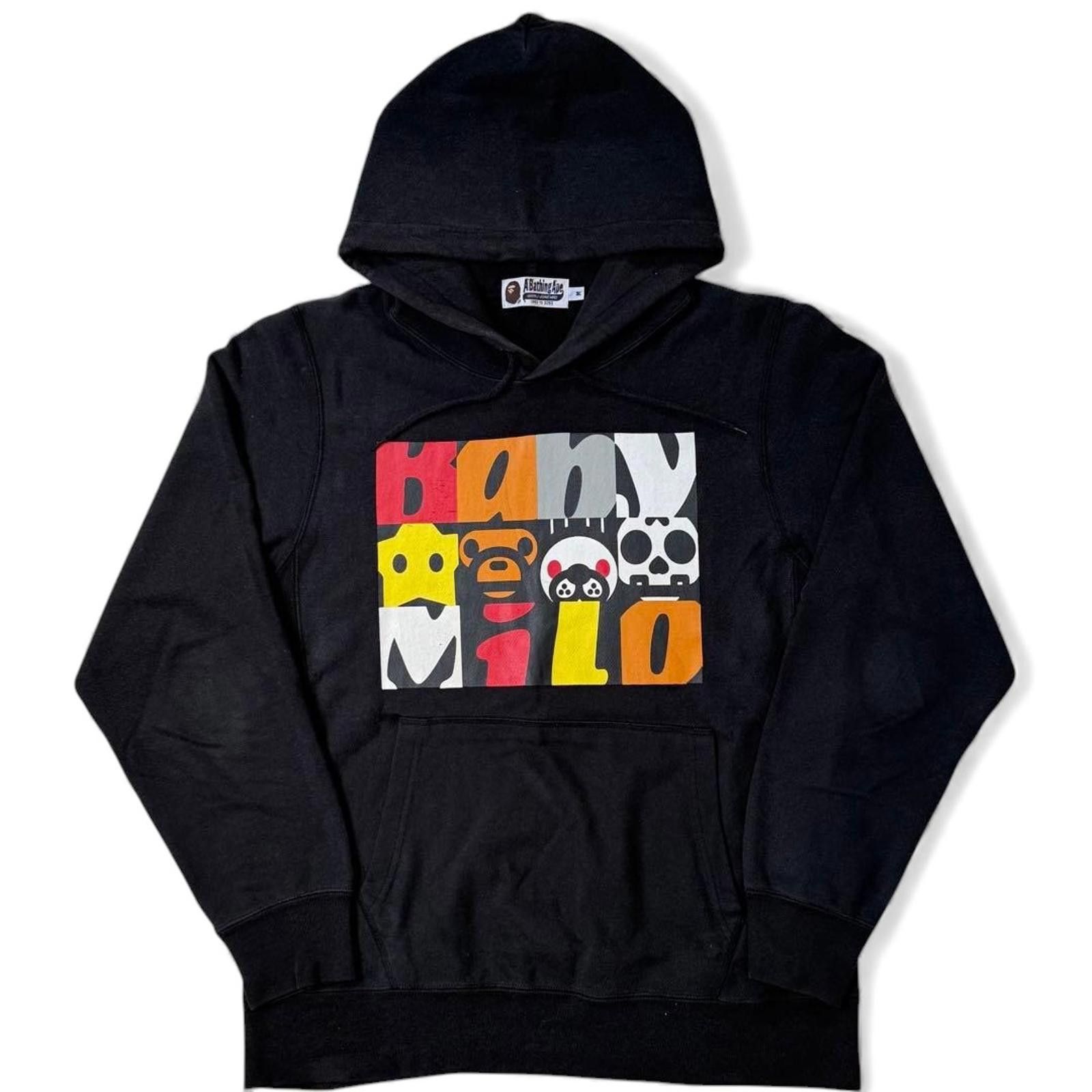 Other Baby Milo - Black Graphic Hoodie Colourful Logo Print Size US M / EU 48-50 / 2 - 2 Thumbnail
