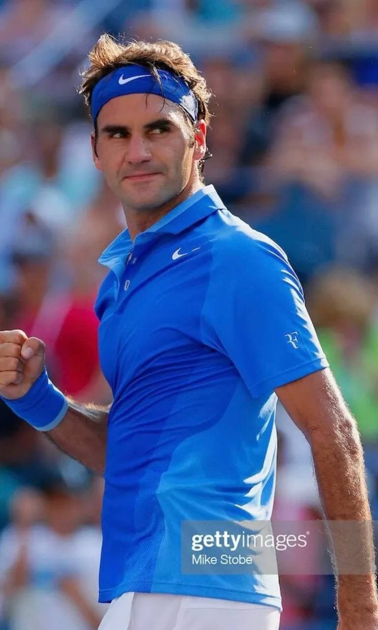 Vintage Nike Roger Federer RF 2013 US Open NYC Polo Tenis Shirt Size US M / EU 48-50 / 2 - 1 Thumbnail