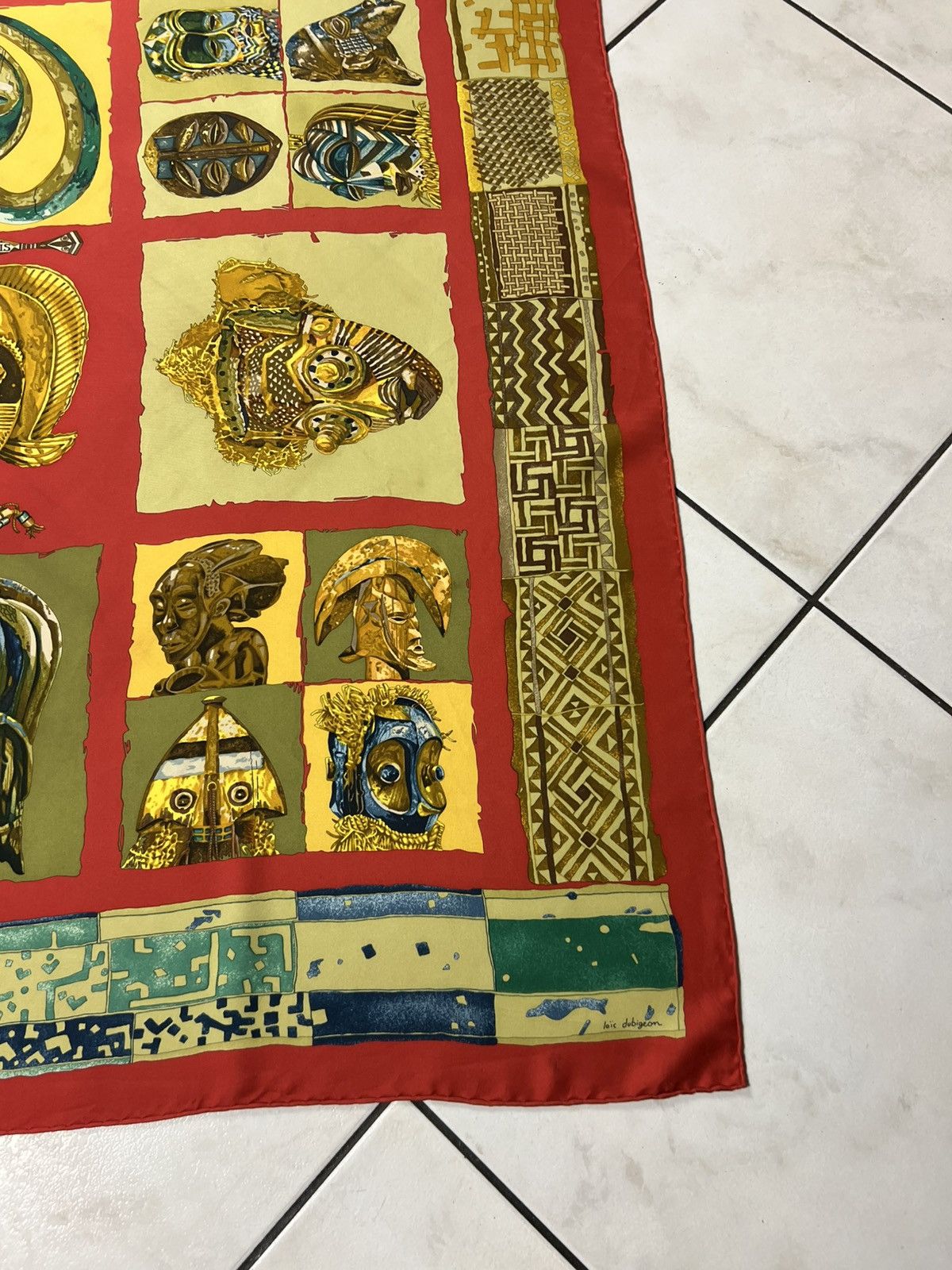 Hermes Vintage Hermes Persona loic dubigeon silk handkerchief scarf Size ONE SIZE - 7 Thumbnail