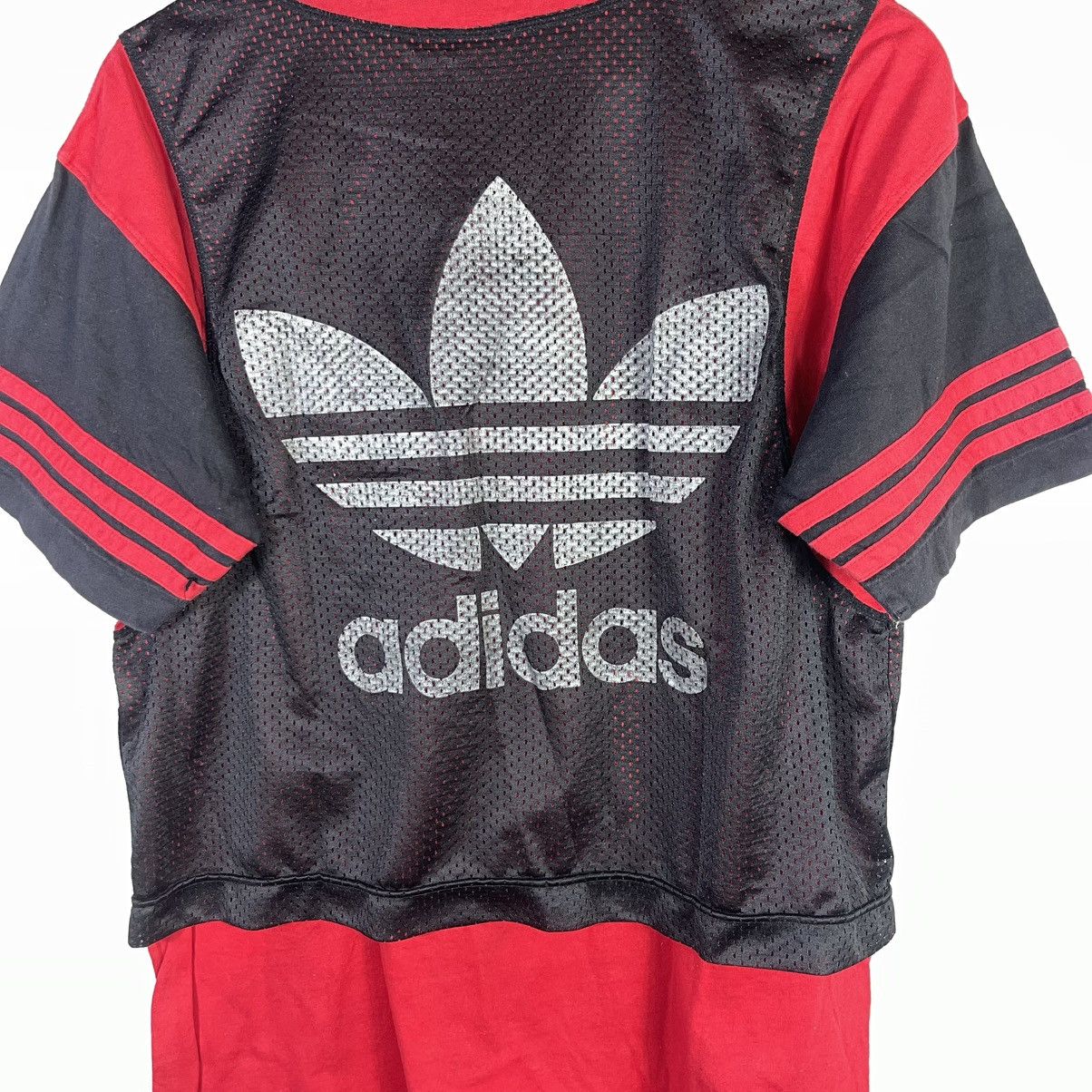 Adidas × RUN DMC × Vintage Vintage 90s Adidas Trefoil with Mesh Lining Tshirt Size US L / EU 52-54 / 3 - 8 Thumbnail