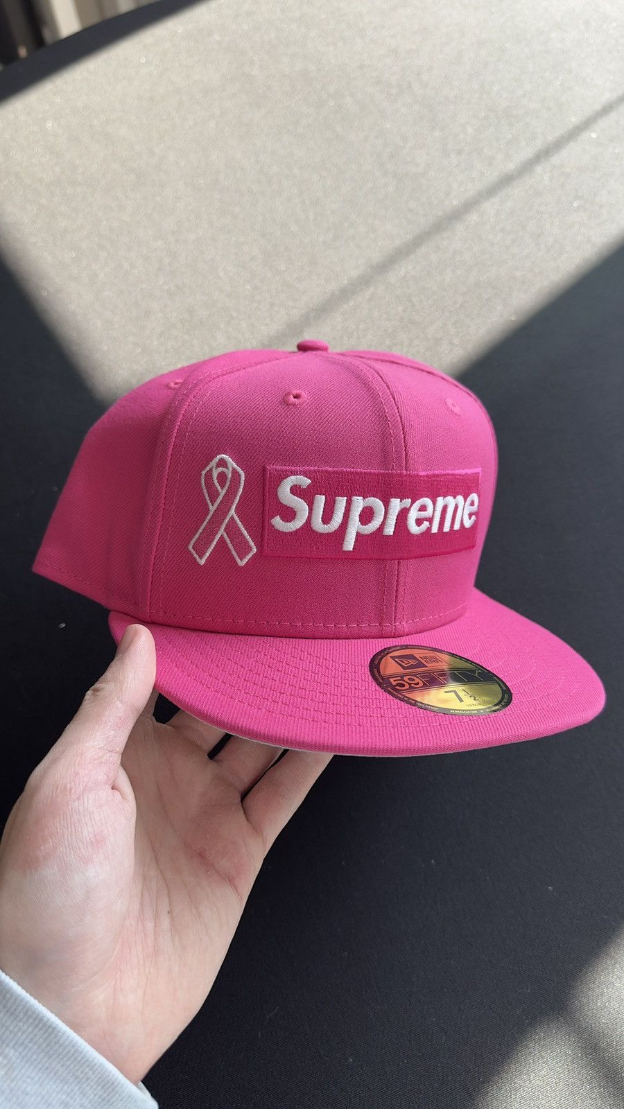 New Era × Supreme Bones Box Logo Fitted 7 1/2 | Grailed