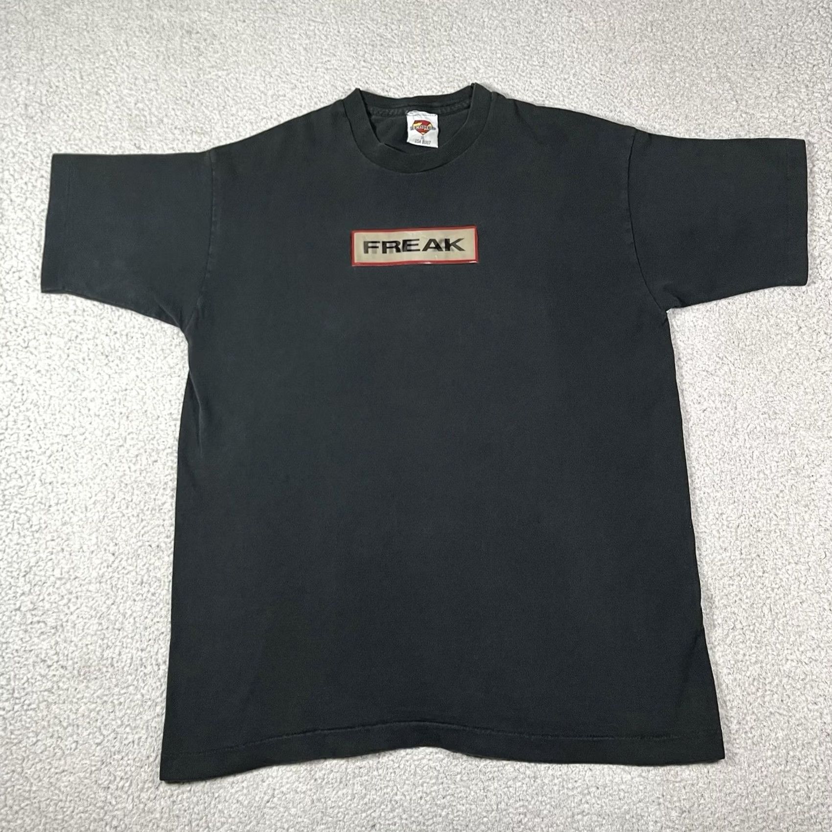 Vintage VINTAGE Zed Hed Shirt Mens XL Black IM A FREAK Funny Parody Comedy Skater Grunge 90s 80s USA Logo T-Shirt Mens XL Black Size US XL / EU 56 / 4 - 7 Thumbnail