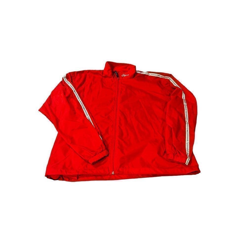 Asics Asics Red Windbreaker Jacket size Large Size US L / EU 52-54 / 3 - 3 Thumbnail