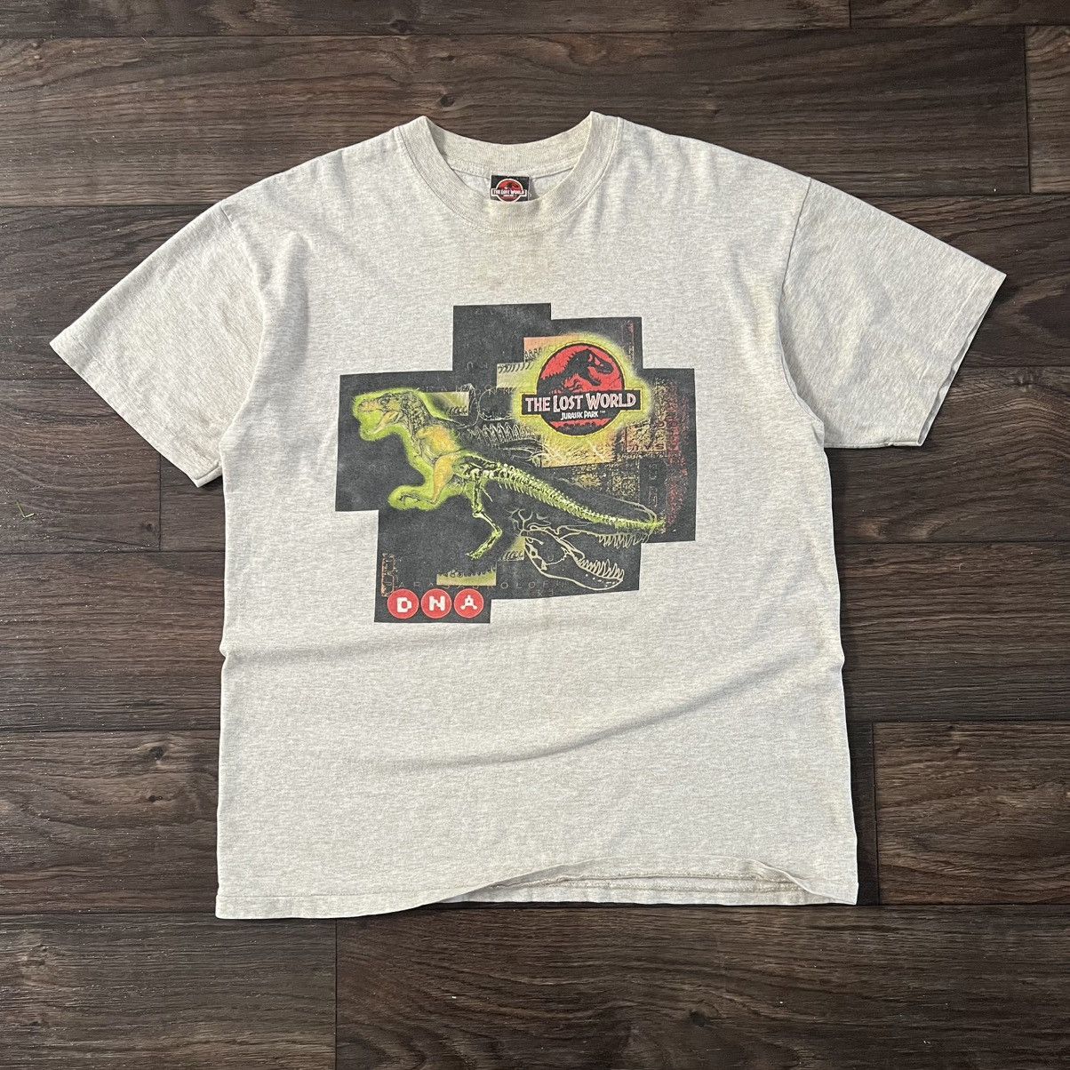 Vintage Vintage 1997 Jurassic Park Rare DNA Tshirt Single Stitched Size US XL / EU 56 / 4 - 1 Thumbnail