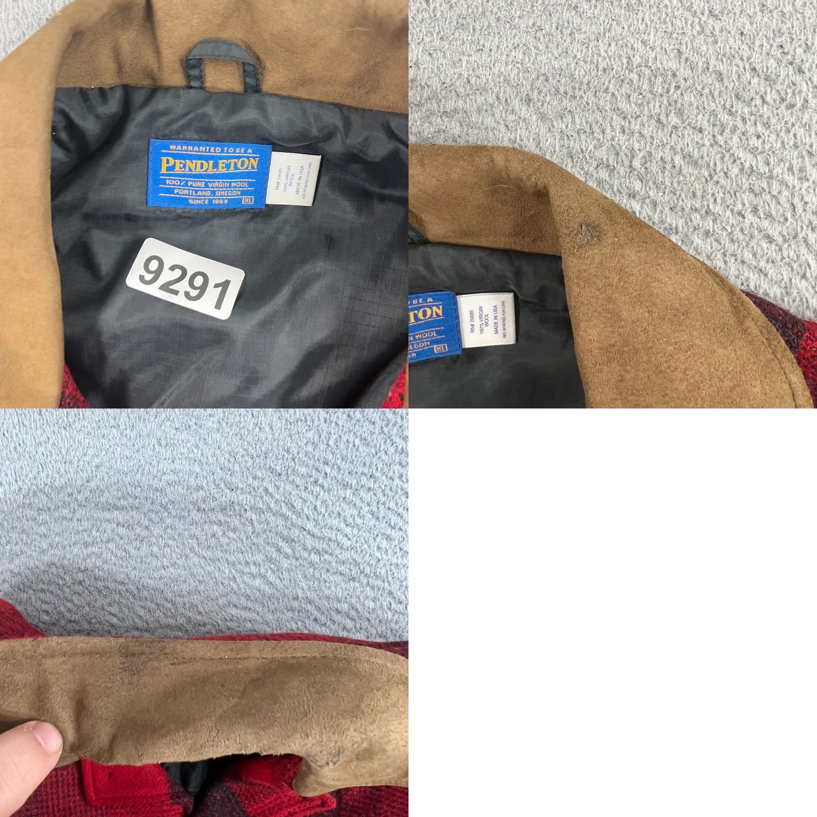 Pendleton VINTAGE Pendleton Coat Western Barn Plaid Virgin Wool Heavy USA XL Mens Overcoat Size US XL / EU 56 / 4 - 7 Thumbnail