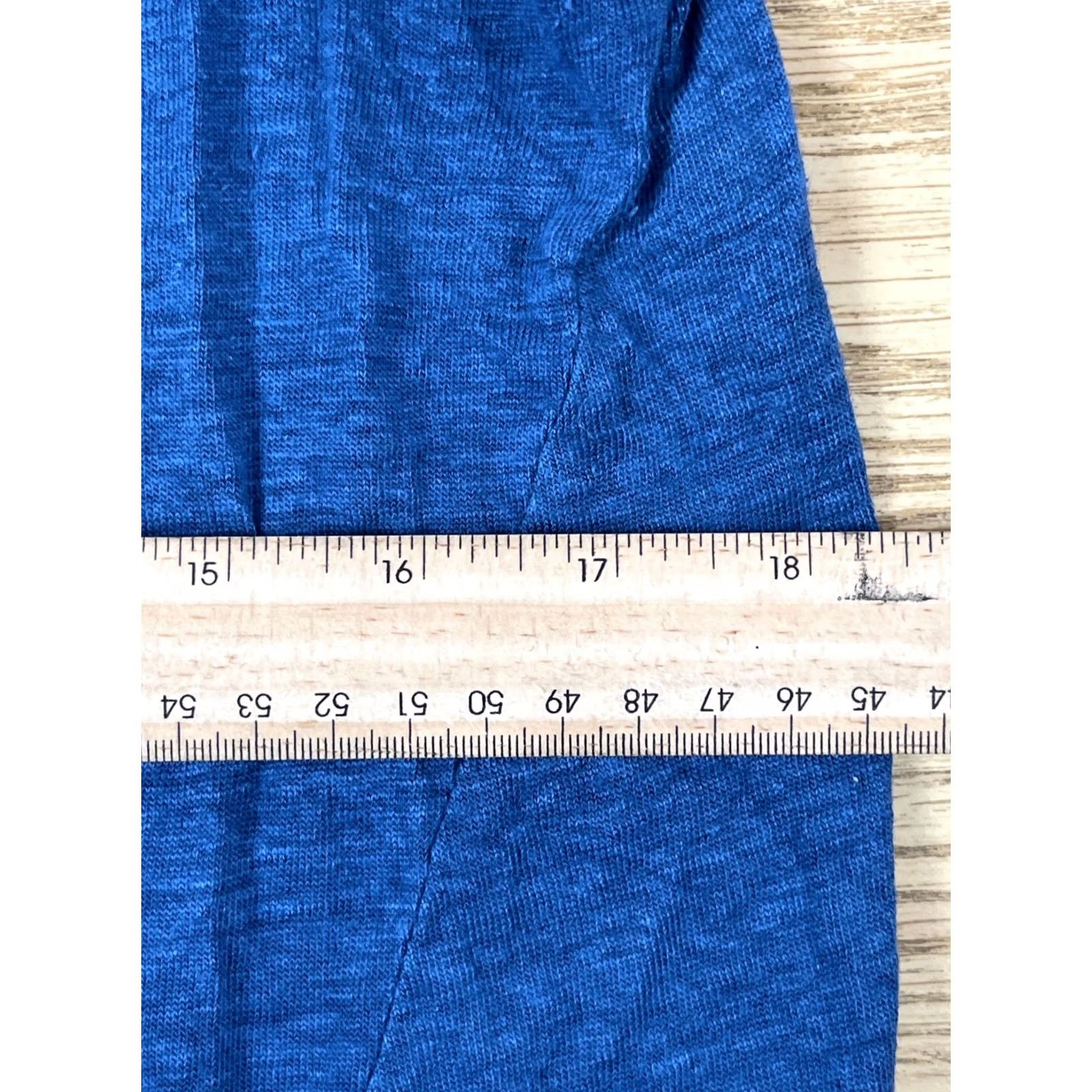 Banana Republic Banana Republic Tank Womens Medium Blue Pullover Sleeveless Round Neck Shirt Top Linen Polyester Casual Summer/ Spring Womens Regular M Blue Tank Top Size M / US 6-8 / IT 42-44 - 6 Thumbnail