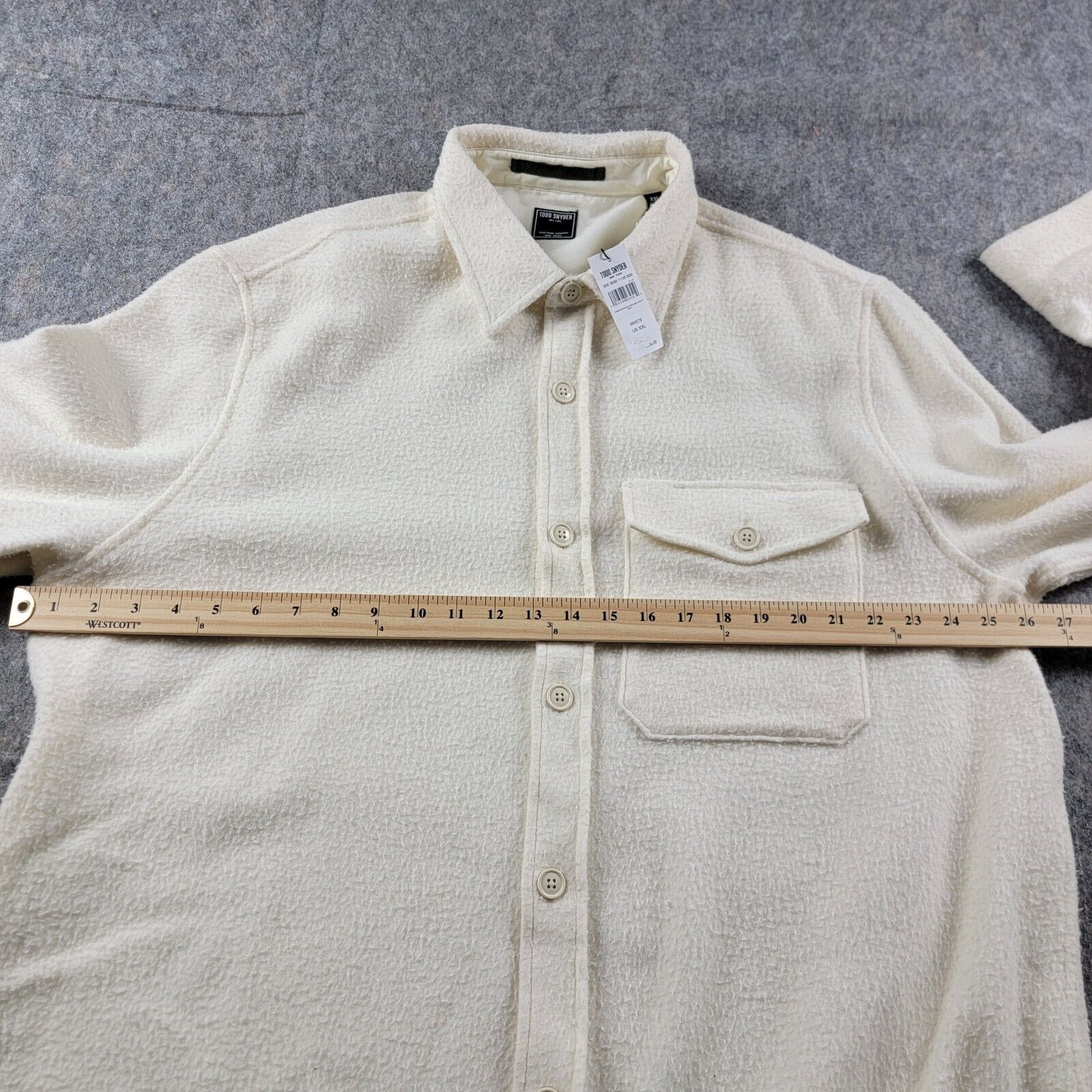 Todd Snyder Todd Snyder Boucle Wool Relaxed Utility Over Shirt Size US XXL / EU 58 / 5 - 5 Thumbnail