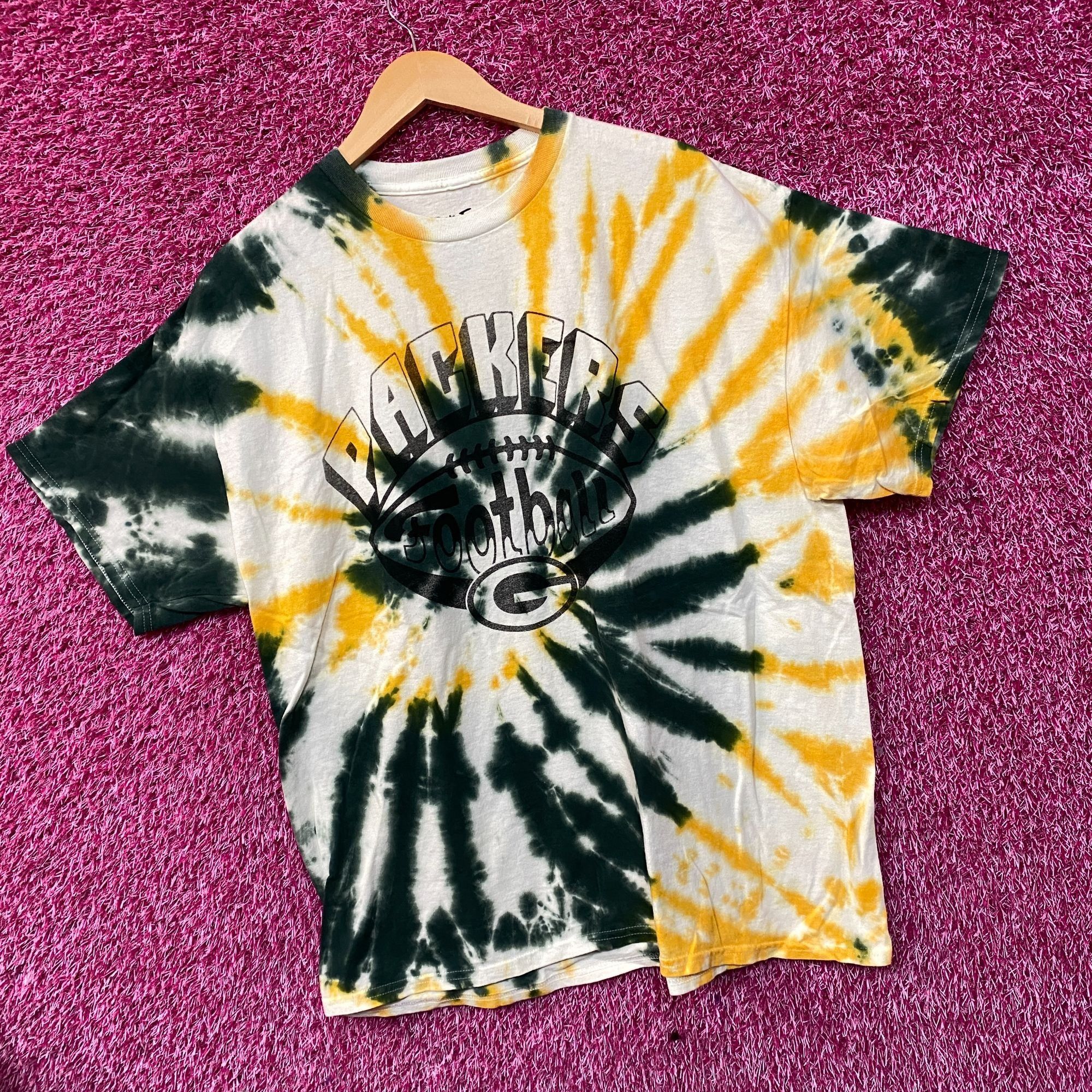 Junk Food Junk Food Clothing NFL Green Bay Packers Football Tie Dye T- Size US L / EU 52-54 / 3 - 3 Thumbnail