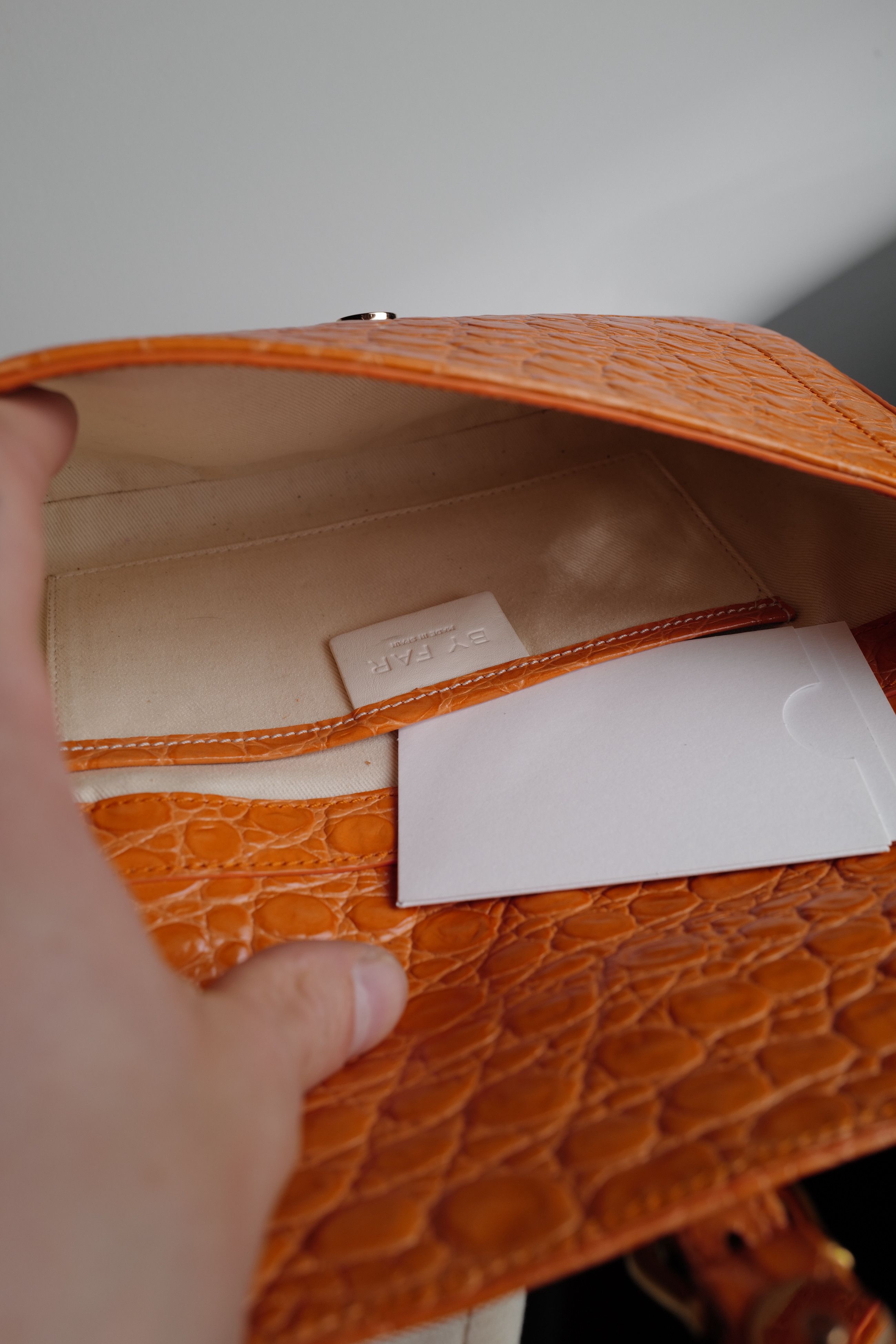 By Far BY FAR MIRANDA PAPAYA CROCO Size ONE SIZE - 18 Thumbnail