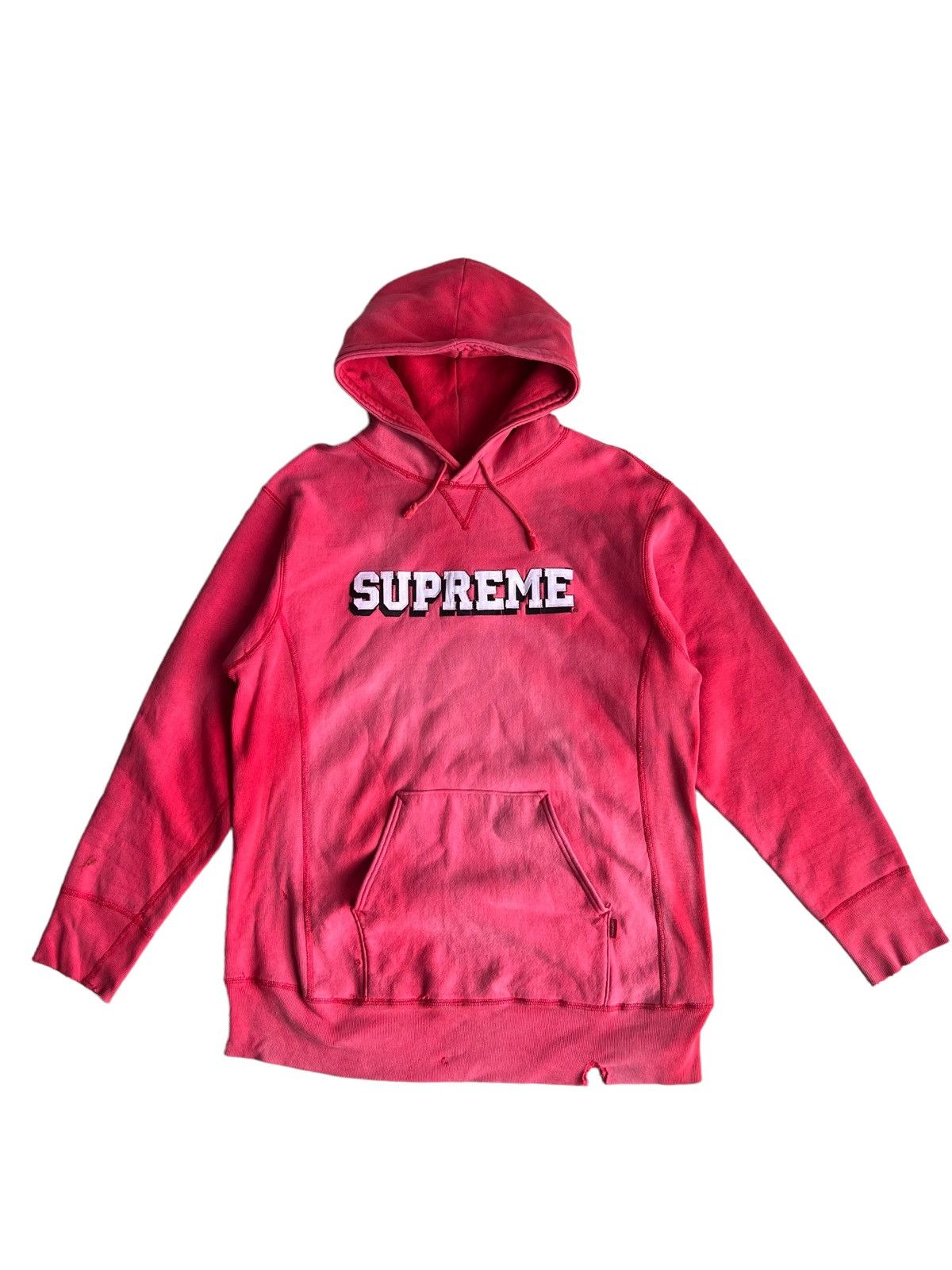Supreme AW1997 Supreme Reverse Weave Distressed Hoodie Sweater Size US L / EU 52-54 / 3 - 2 Thumbnail