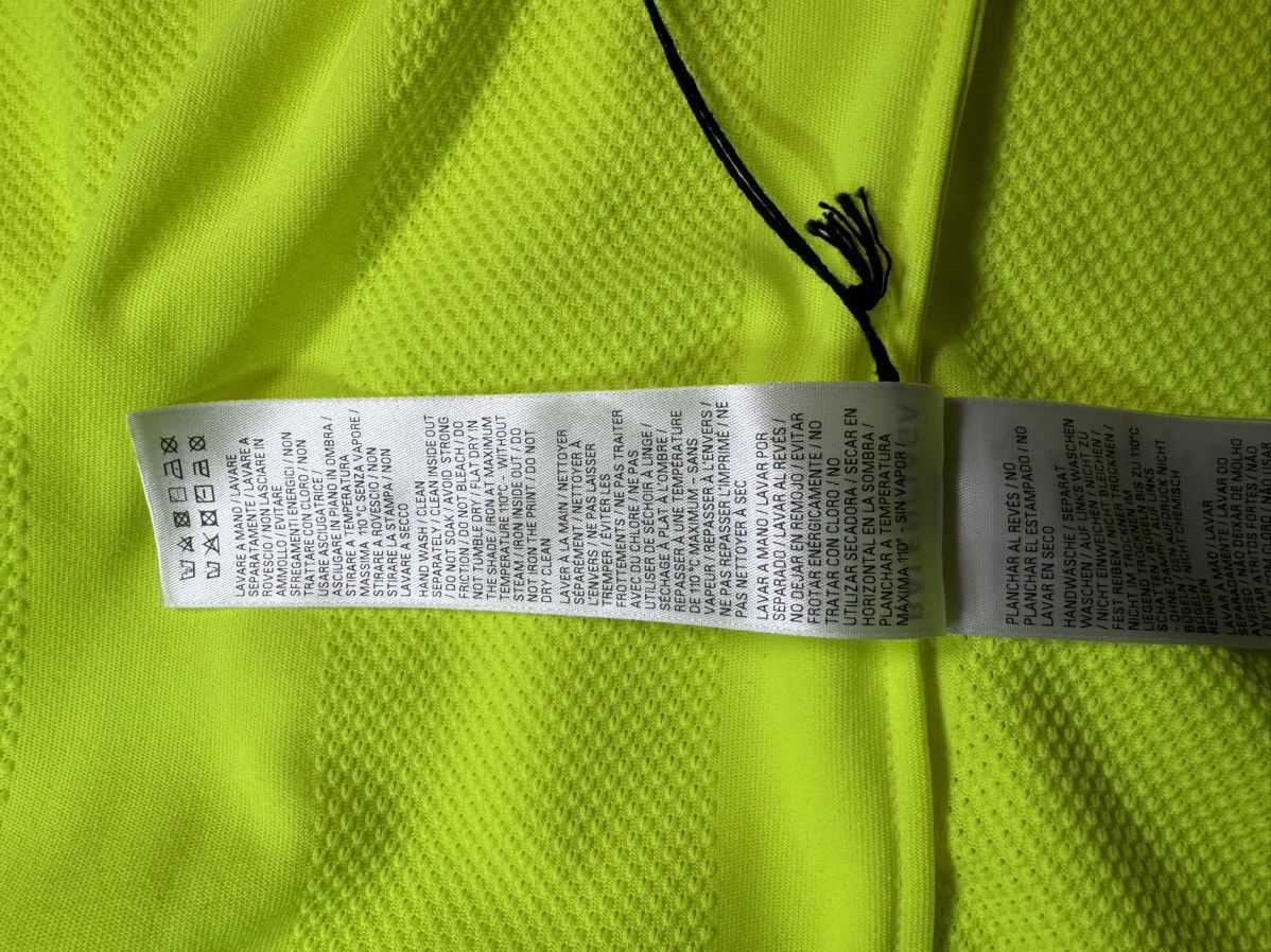 Balenciaga Balenciaga Fluo Yellow Striped Mesh Shirt Size XL Size US XL / EU 56 / 4 - 12 Thumbnail