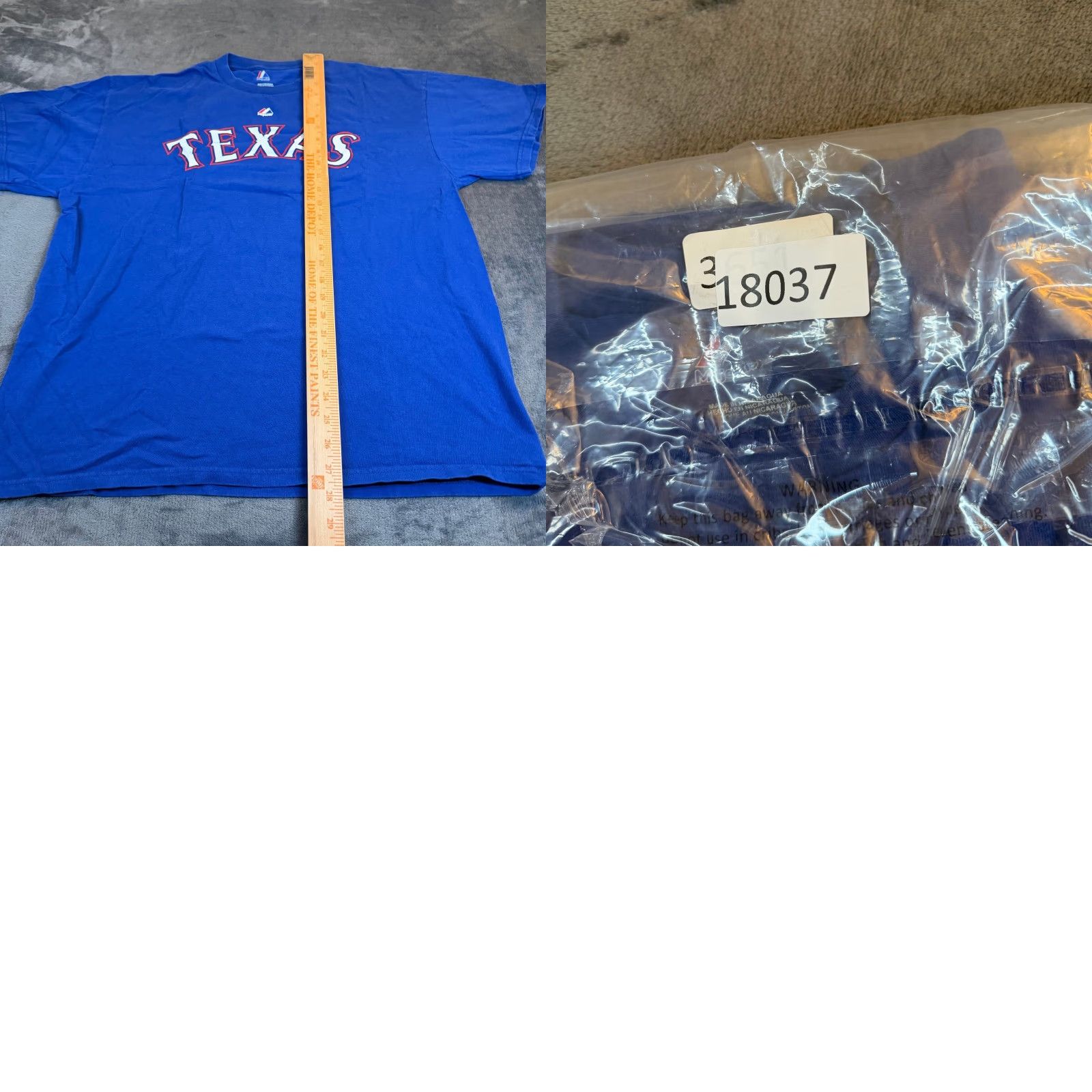 MLB Majestic Texas Rangers Elvis Andrus 1 Blue MLB T-Shirt Mens XL Crew Neck Short Sleeve Graphic Tee All Seasons Sports Mens XL Blue Cotton T-Shirt Size US XL / EU 56 / 4 - 8 Thumbnail