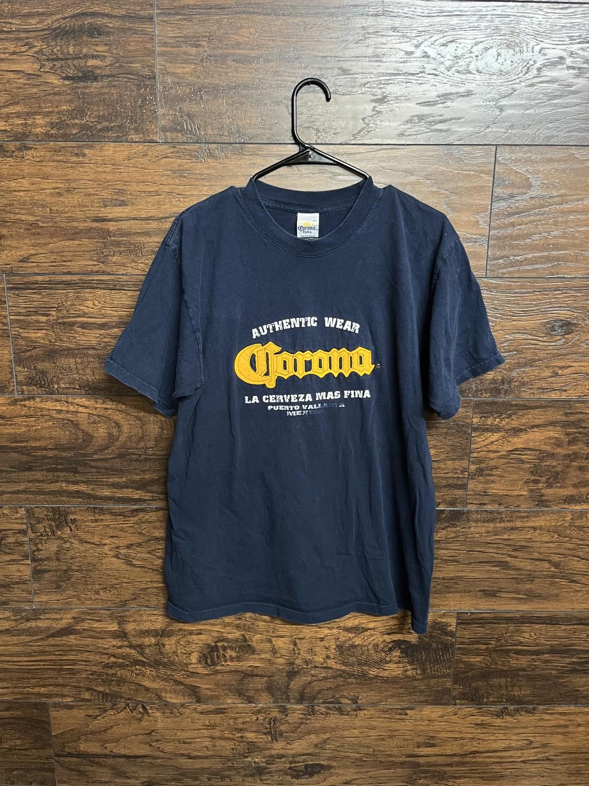 Designer Corona Beer T-shirt - Embroidered - La Cerveza Mas Fina -L Size US L / EU 52-54 / 3 - 1 Thumbnail