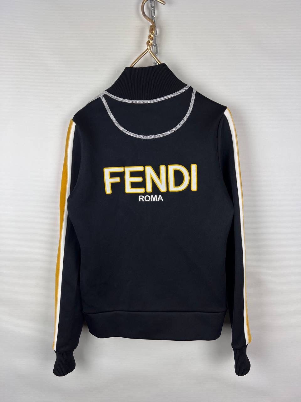Fendi Fendi Roma velvet-trumped stretch-ponte jacket woman size 38 Size XS / US 0-2 / IT 36-38 - 2 Thumbnail