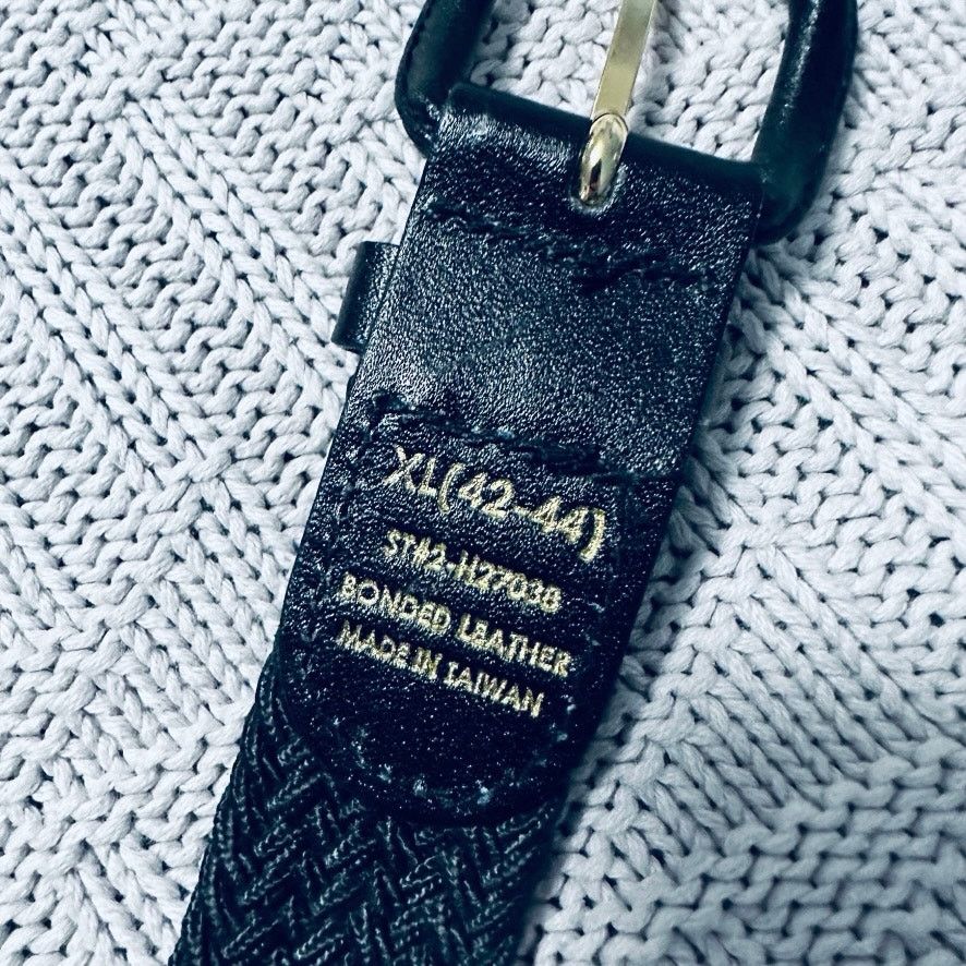 Vintage Vintage black bonded leather belt Size 42 - 3 Thumbnail