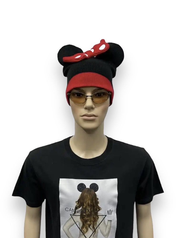 Disney 🔥DOPE! MINNIE MOUSE Ears Acrylic Beanie Size ONE SIZE - 3 Thumbnail