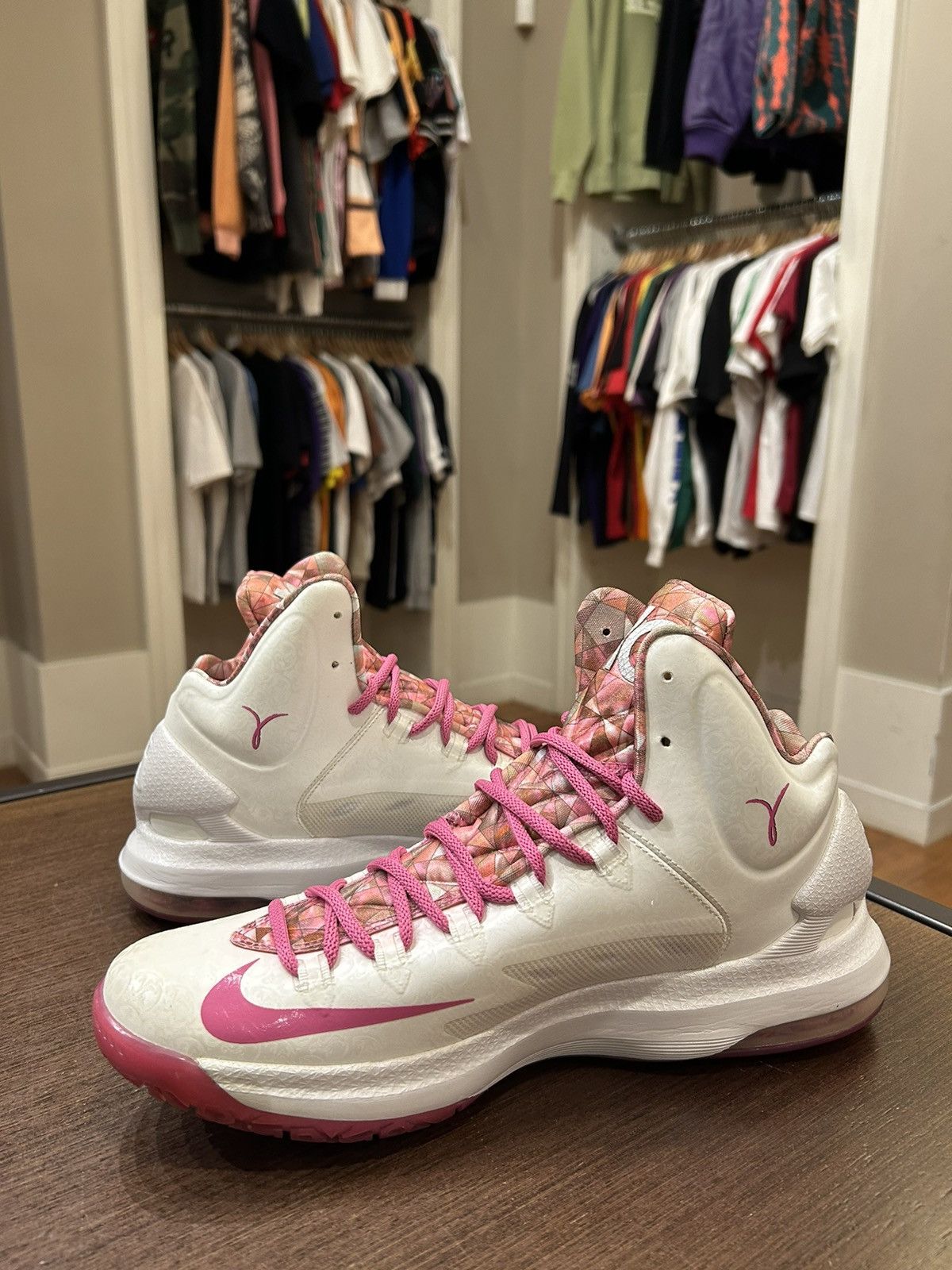 Nike KD 5 Aunt Pearl Hi Top Sneakers