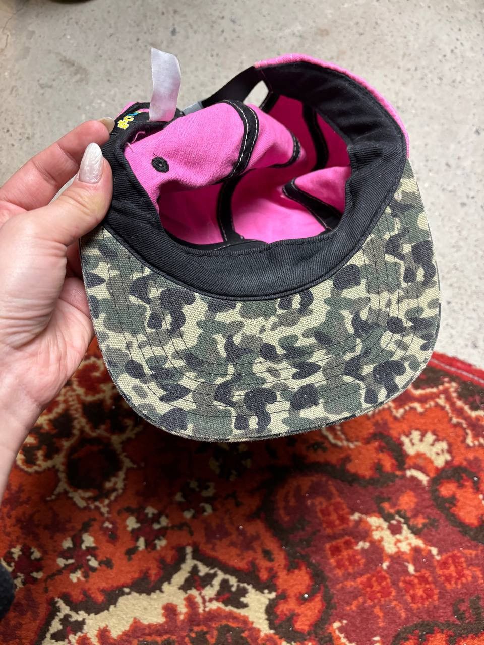 Japanese Brand × Vintage Vintage Y2K Reckla Skate Rap Camo 5 Panel Cap Size ONE SIZE - 5 Thumbnail