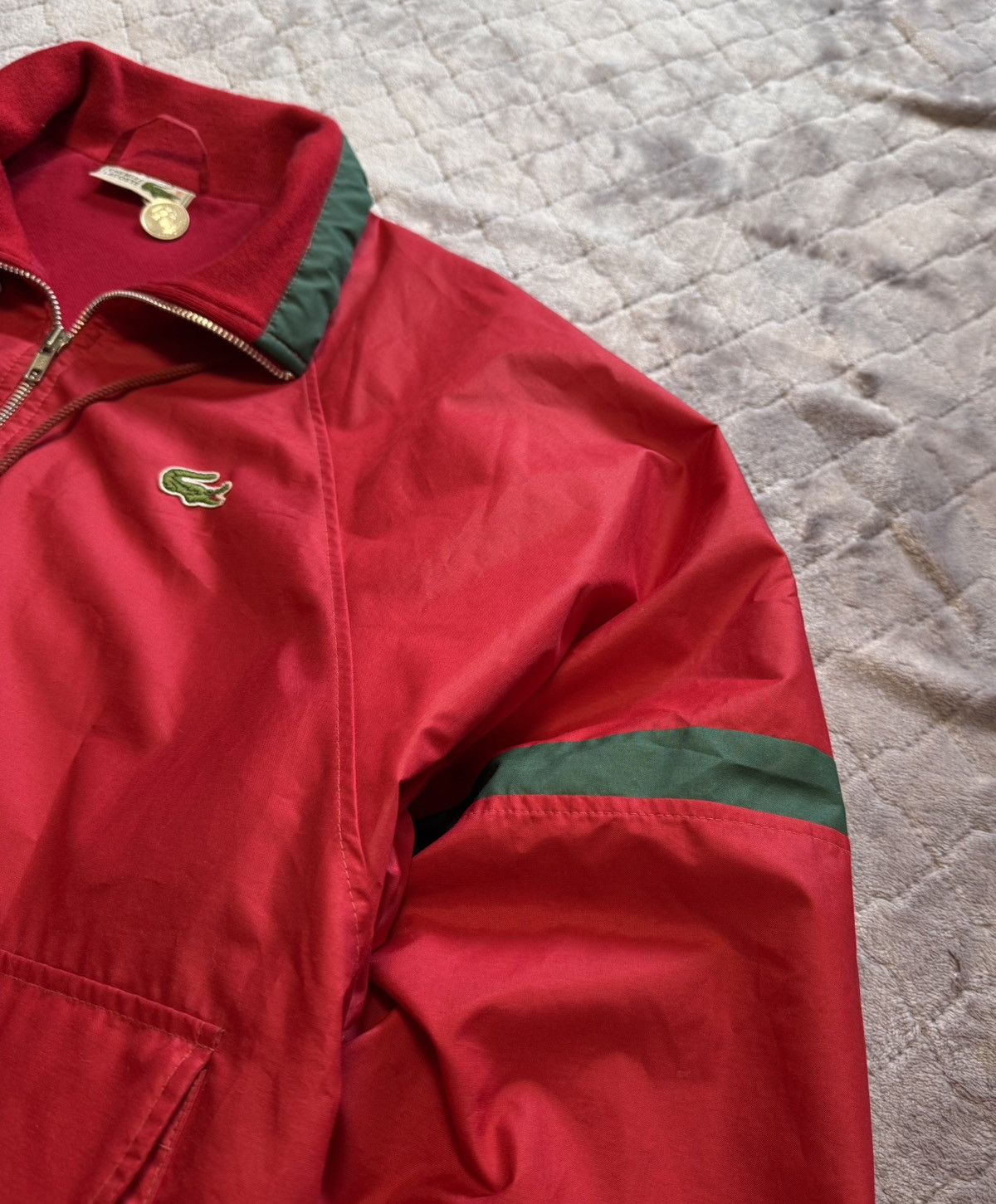 Lacoste × Vintage Vintage 80s Lacoste Bomber Jacket Size US L / EU 52-54 / 3 - 6 Thumbnail
