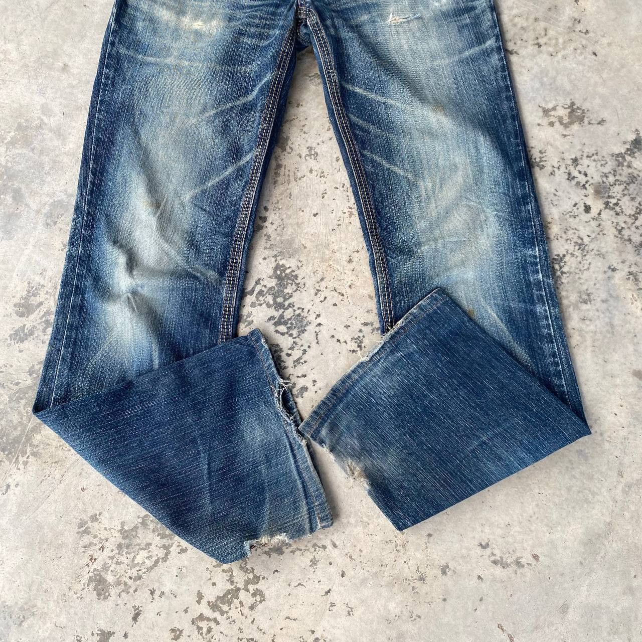 Edwin × Vintage FLARED✅VINTAGE EDWIN EXCLUSIVE BOOT CUT DISTRESSED DAMAGED Size US 29 - 5 Thumbnail