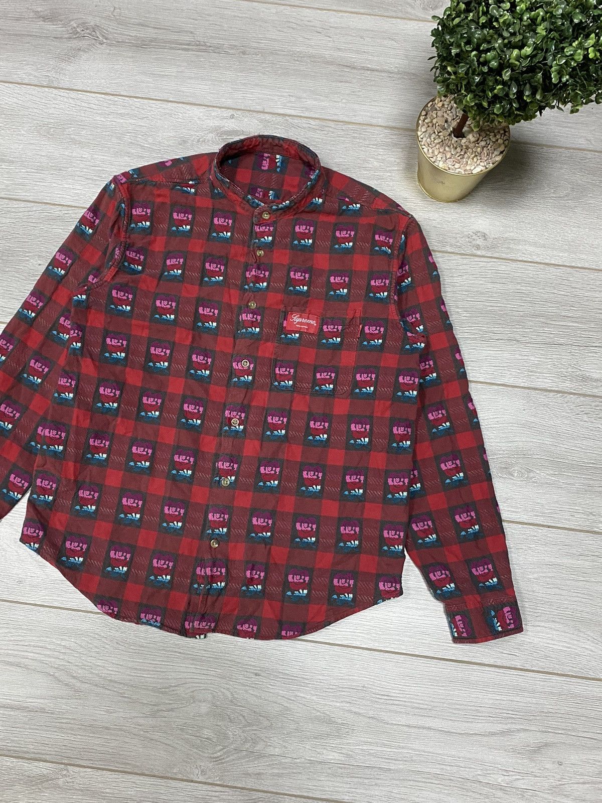 Supreme Supreme flannel🌹rose thick shirt vintage plaid buttons usa Size US M / EU 48-50 / 2 - 8 Thumbnail