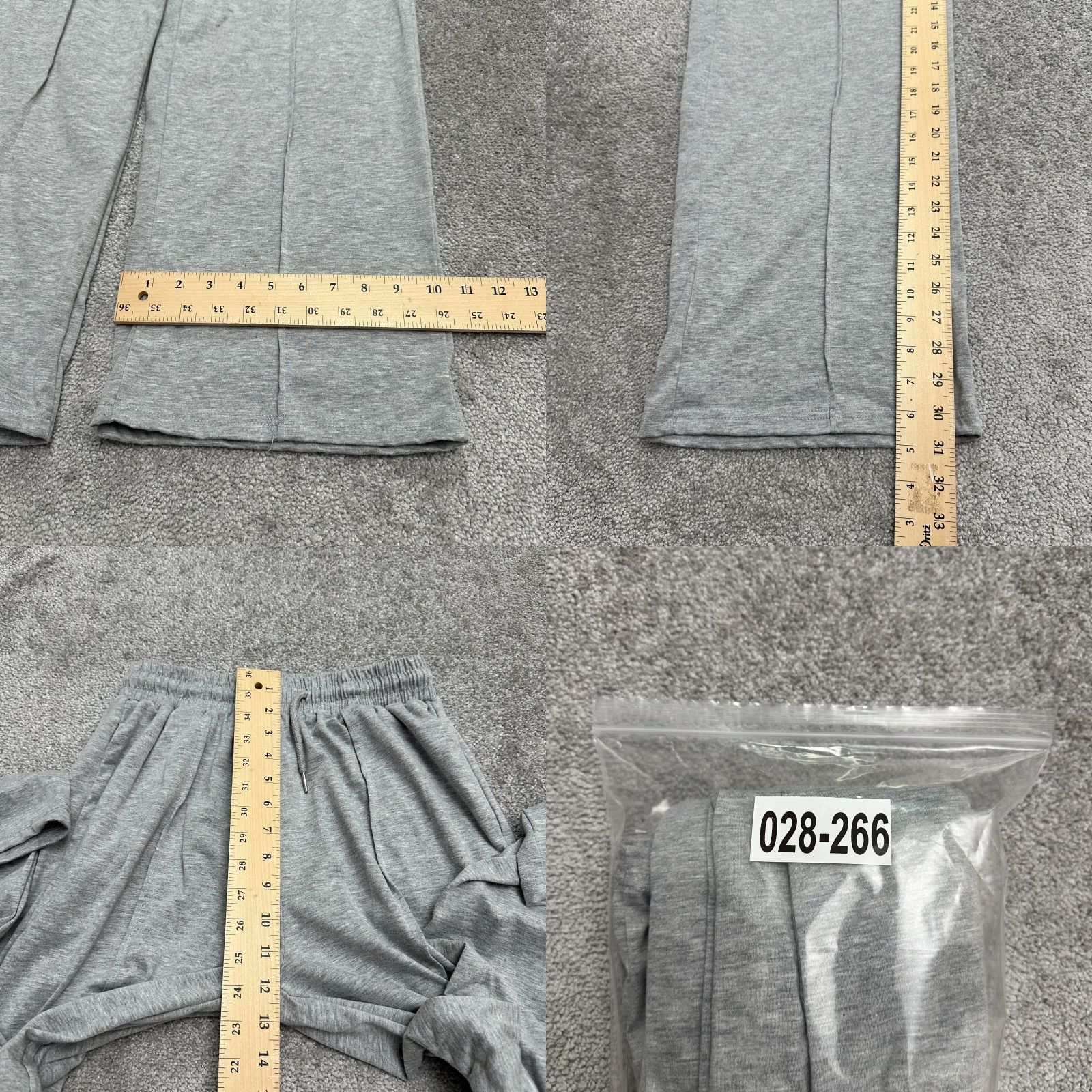 Vintage VINTAGE? No, Unbranded Lounge Sweat Pants Mens Small Gray Elastic Drawstring Straight 25x31 Size US 29 - 8 Thumbnail