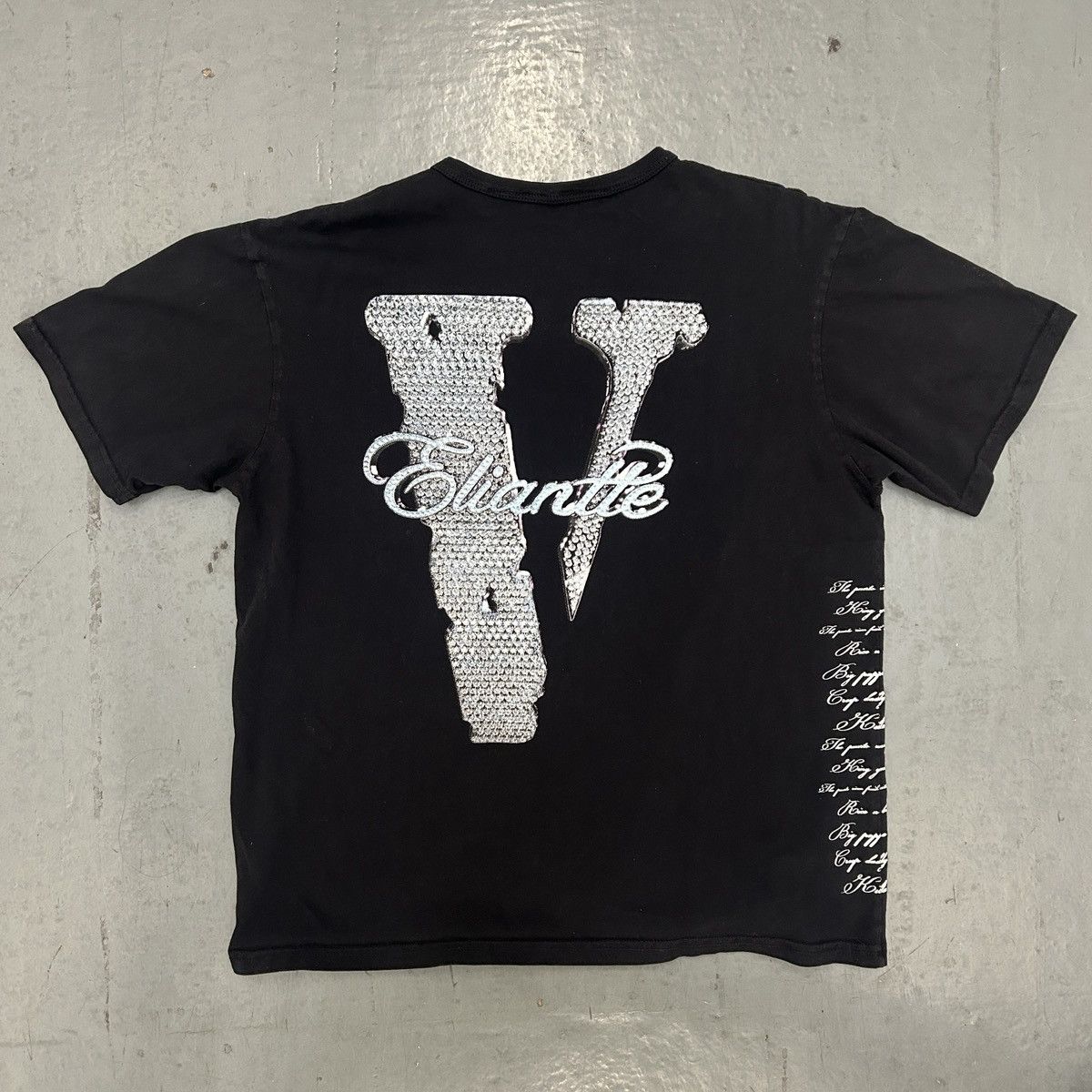 Vlone VLONE Yamborghini Eliantte A$AP Yams Tee Black Size L Size US L / EU 52-54 / 3 - 4 Thumbnail