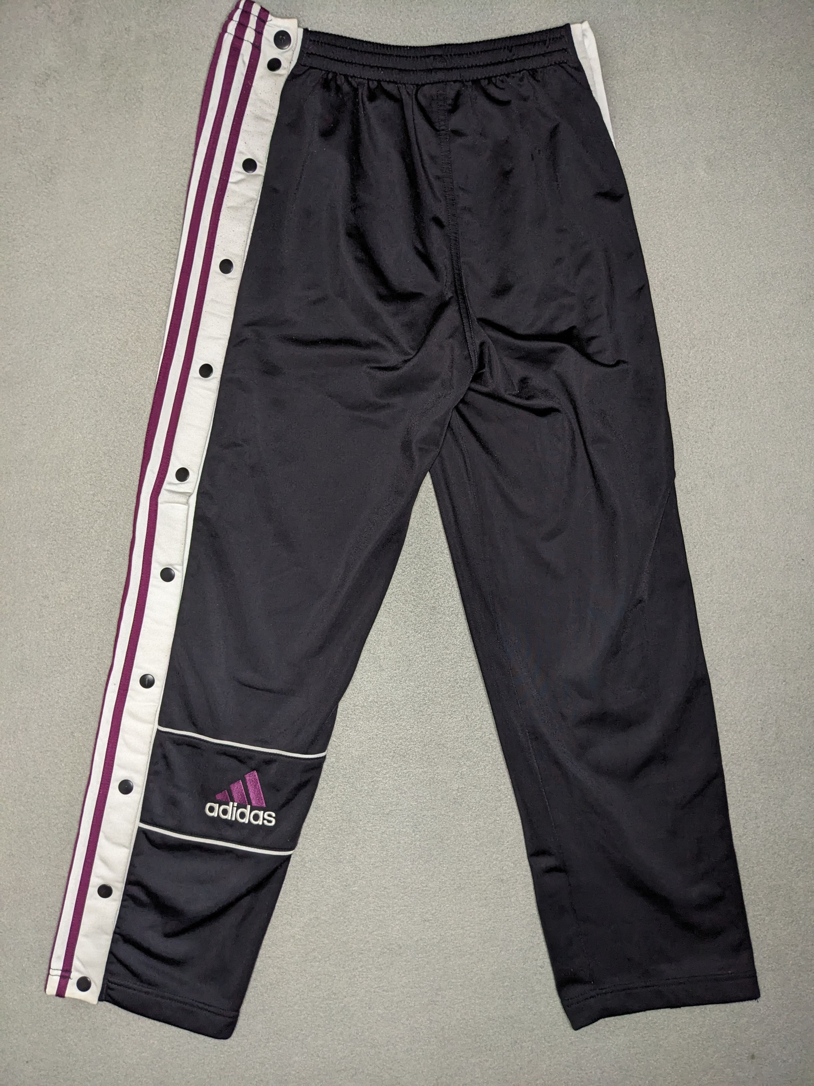Adidas VINTAGE 90s Adidas Tearaway Snap Track Pants Small Trefoil Size US 29 - 3 Thumbnail