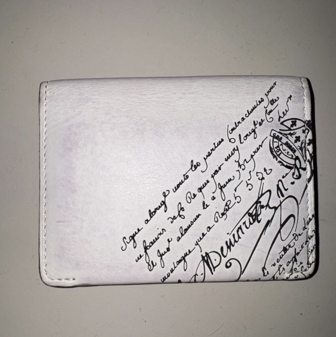 Berluti Japan Exclusive Berluti Scritto Leather Card Holder/Wallet Size ONE SIZE - 1 Thumbnail