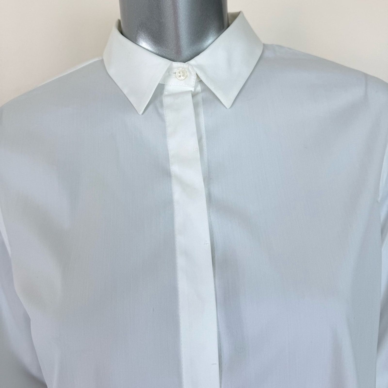 Brunello Cucinelli Brunello Cucinelli women white cotton blouse size L 1100$ Size L / US 10 / IT 46 - 3 Thumbnail