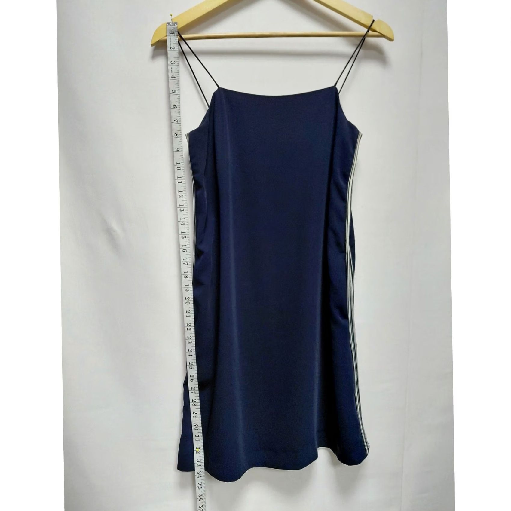 Wood Wood WOOD WOOD Navy Blue Dress Size 34 Spaghetti Strap Solid Sleeveless Women Size XXS / US 00 / IT 34 - 6 Thumbnail