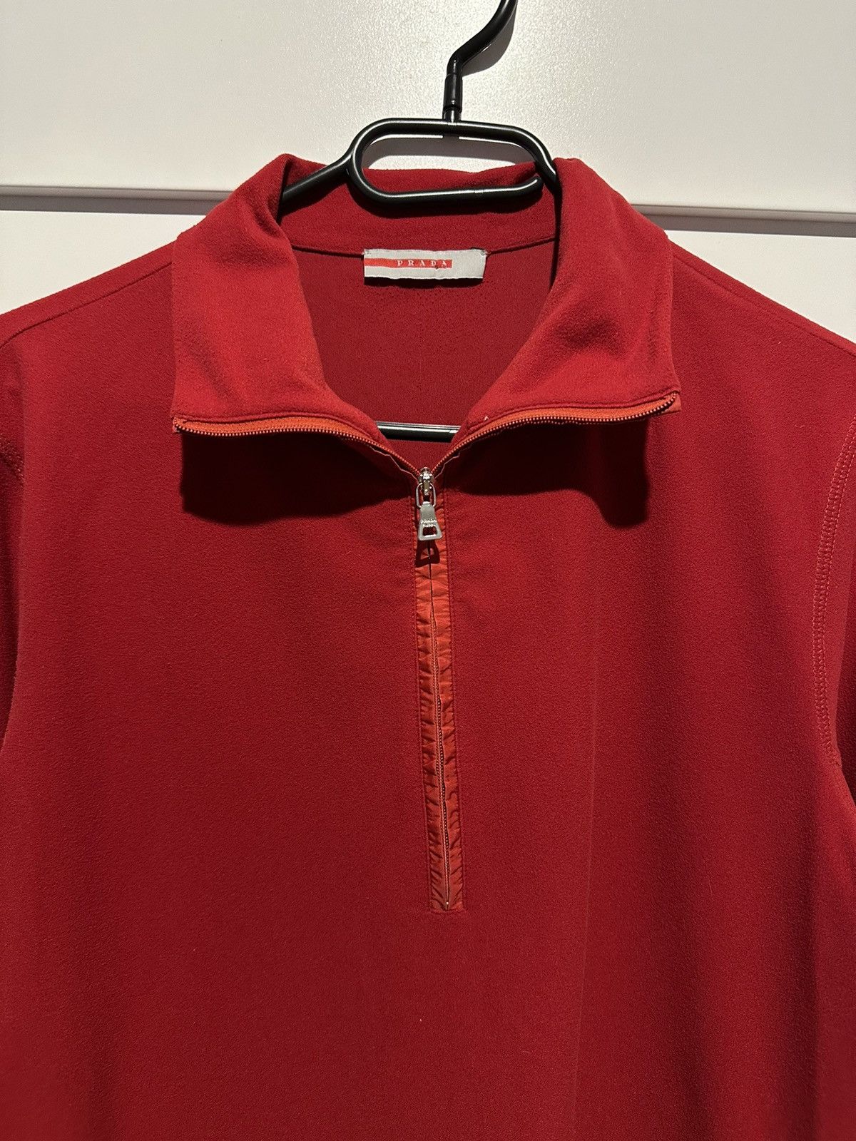 Prada PRADA RED TAB LINEA ROSSA 1/4 Zip pullover Size L / US 10 / IT 46 - 3 Thumbnail