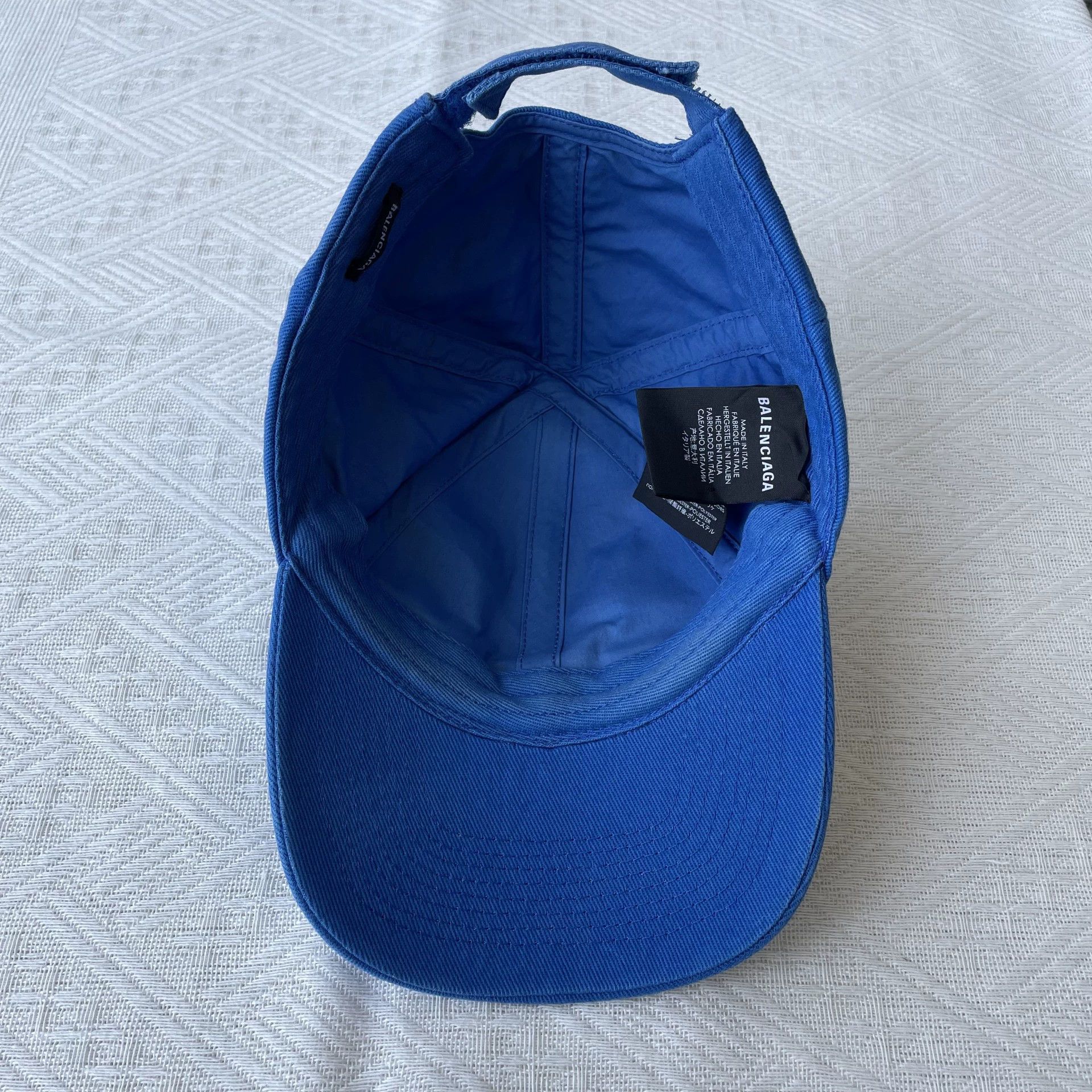Balenciaga Balenciaga 98 New Logo-embroidered Baseball Cap Men's L/59cm Size ONE SIZE - 4 Thumbnail