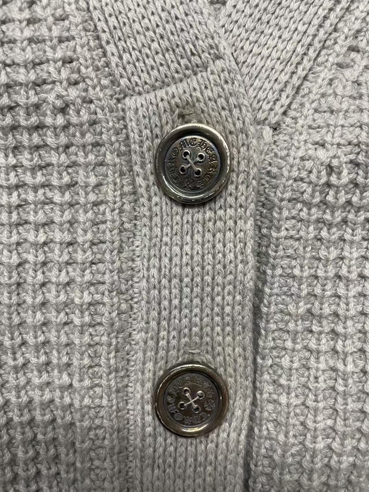 Chrome Hearts Chrome Hearts Cashmere Waffle Cross Patch Cardigan Sweater Size S / US 4 / IT 40 - 5 Thumbnail